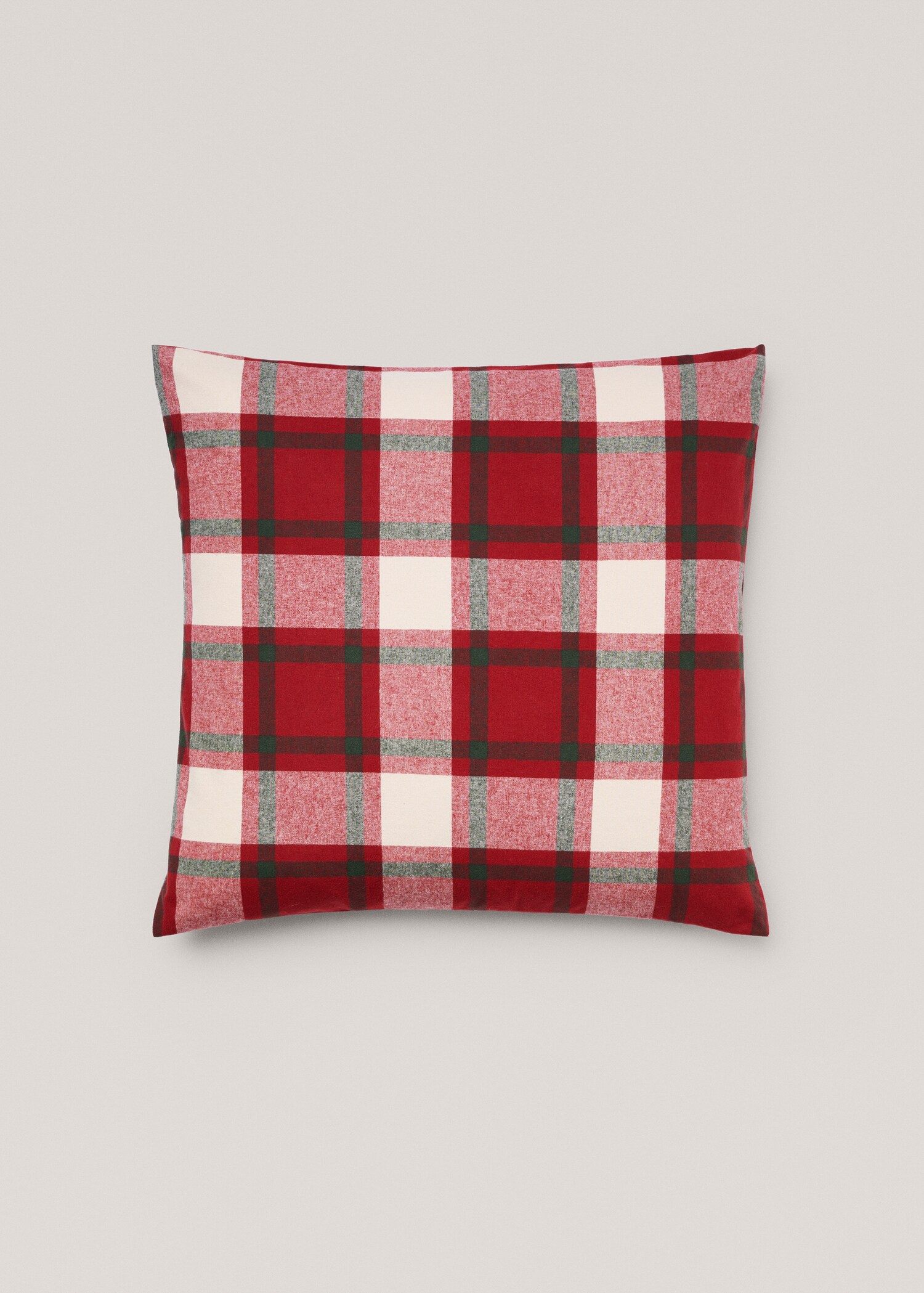 Check flannel cushion cover 60x60cm - Article without model