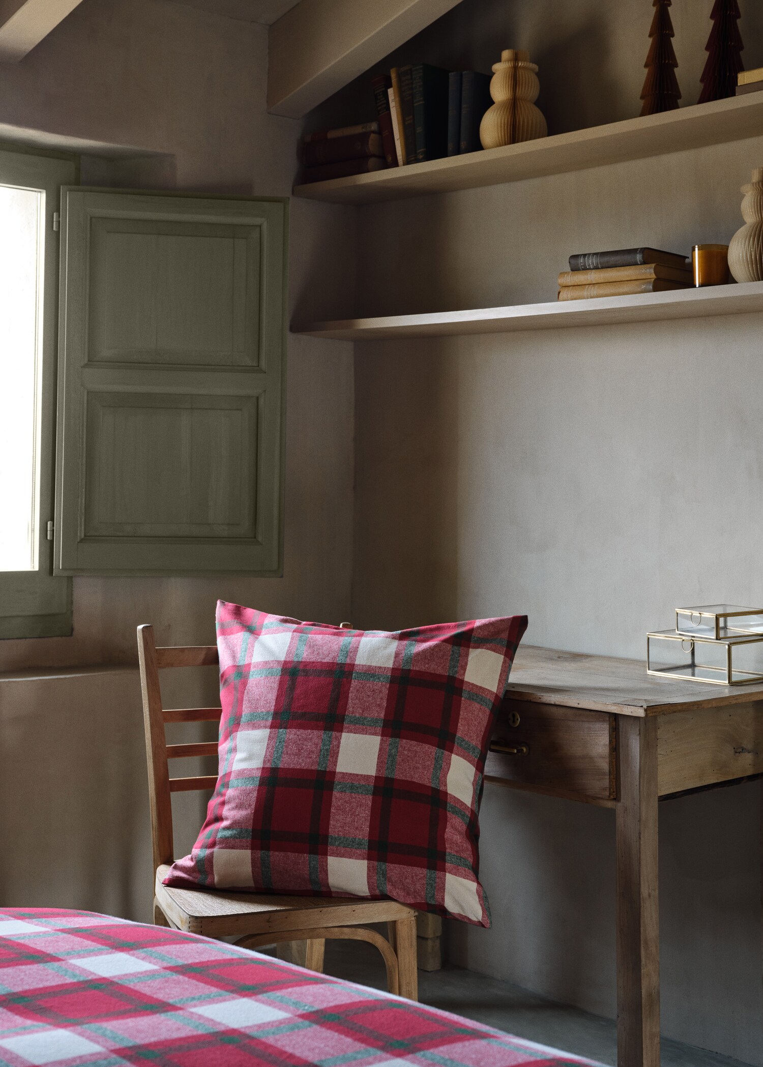 Check flannel cushion cover 60x60cm - Details of the article 8