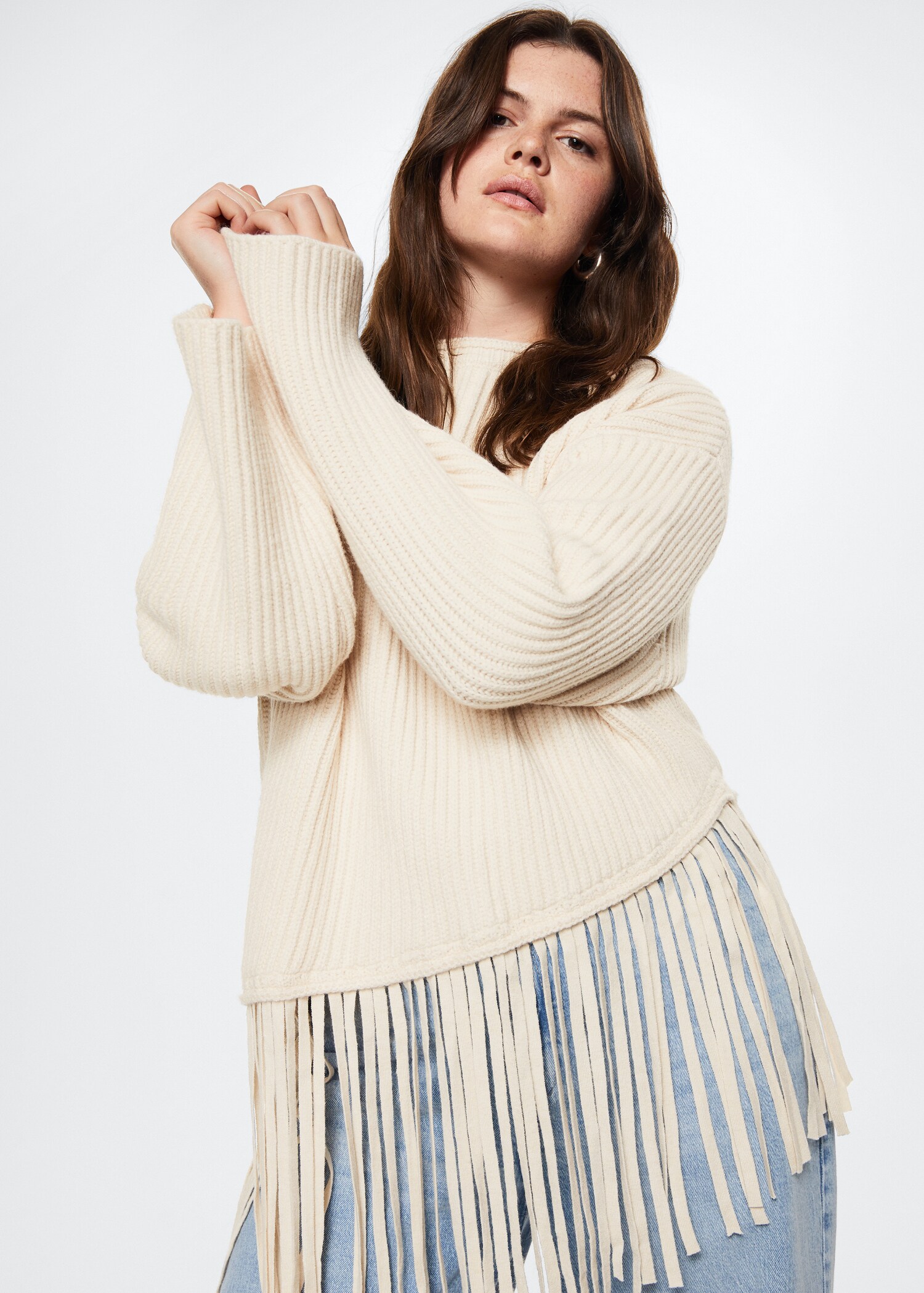 Fringed hem sweater - Details of the article 5