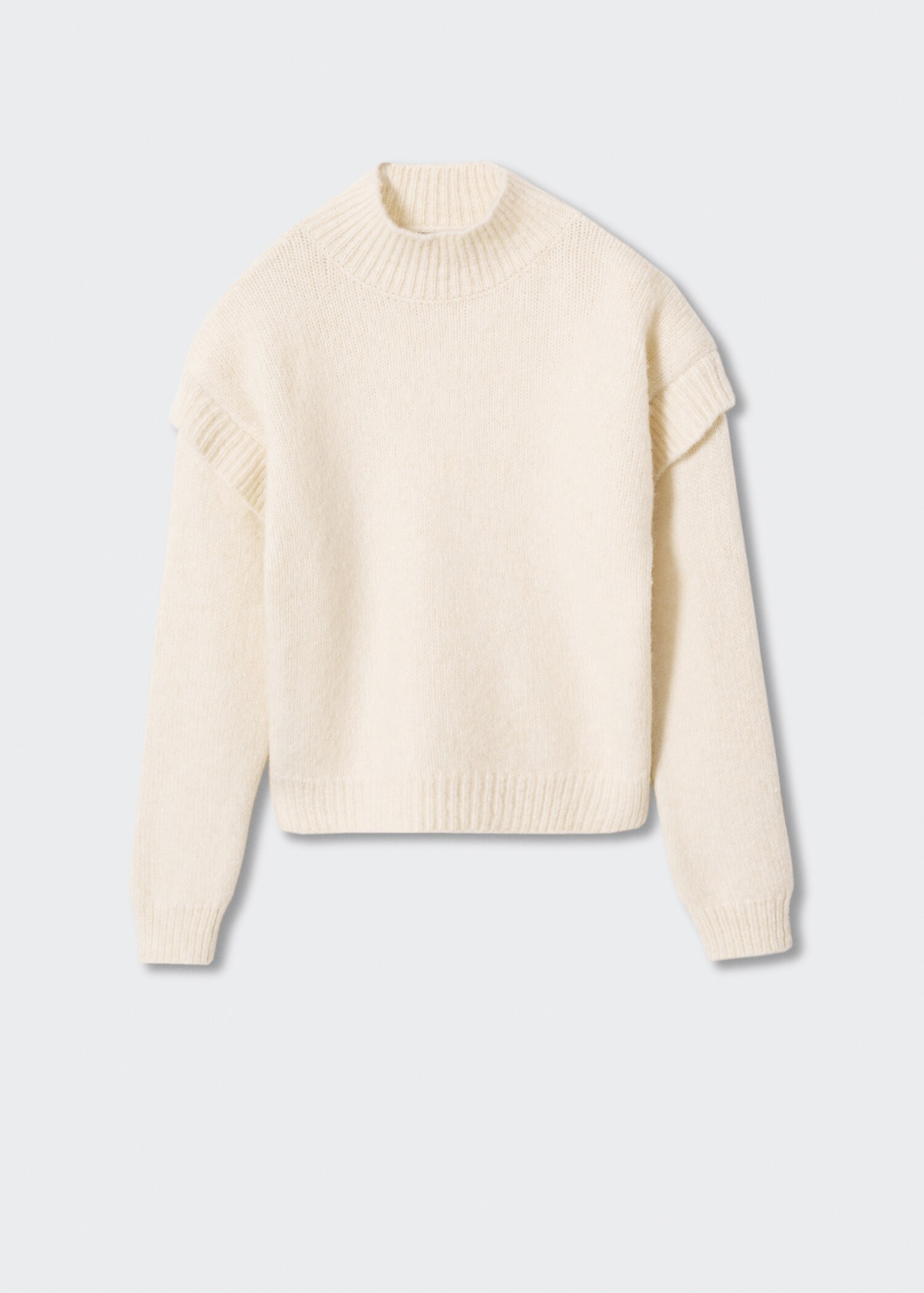 High-neck sweater with shoulder detail - Article without model