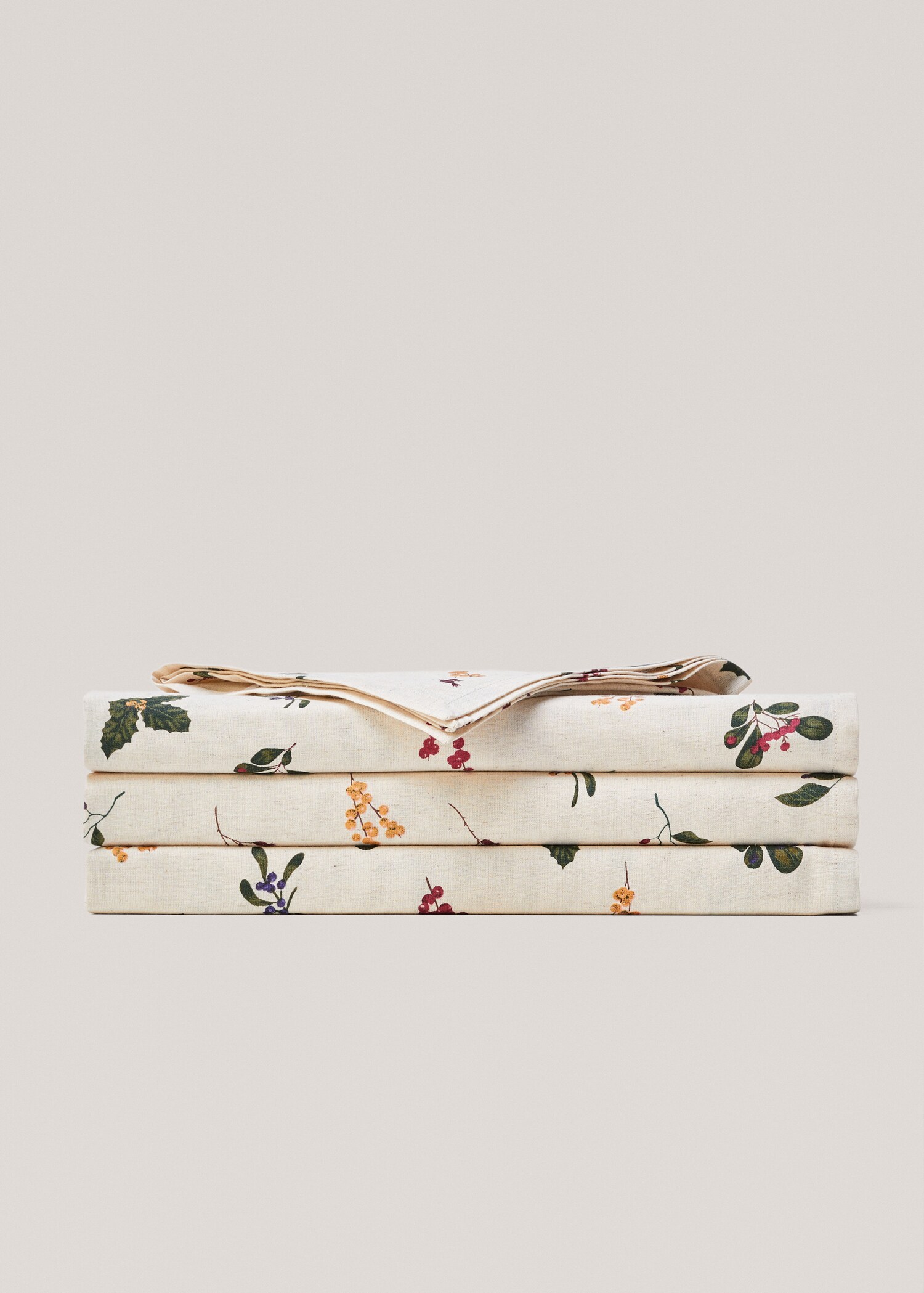 Floral-print tablecloth 150x150cm - Article without model