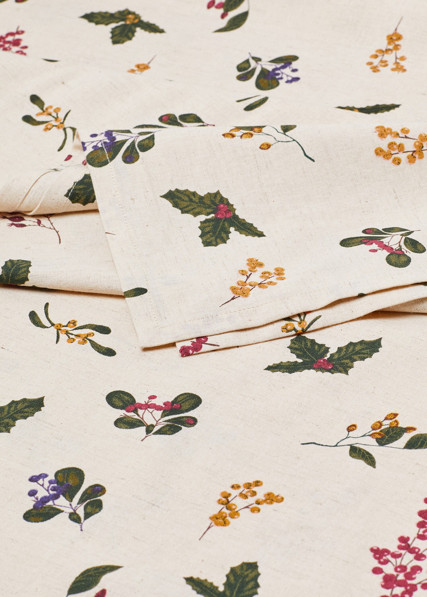 Floral-print tablecloth 150x150cm - Details of the article 1