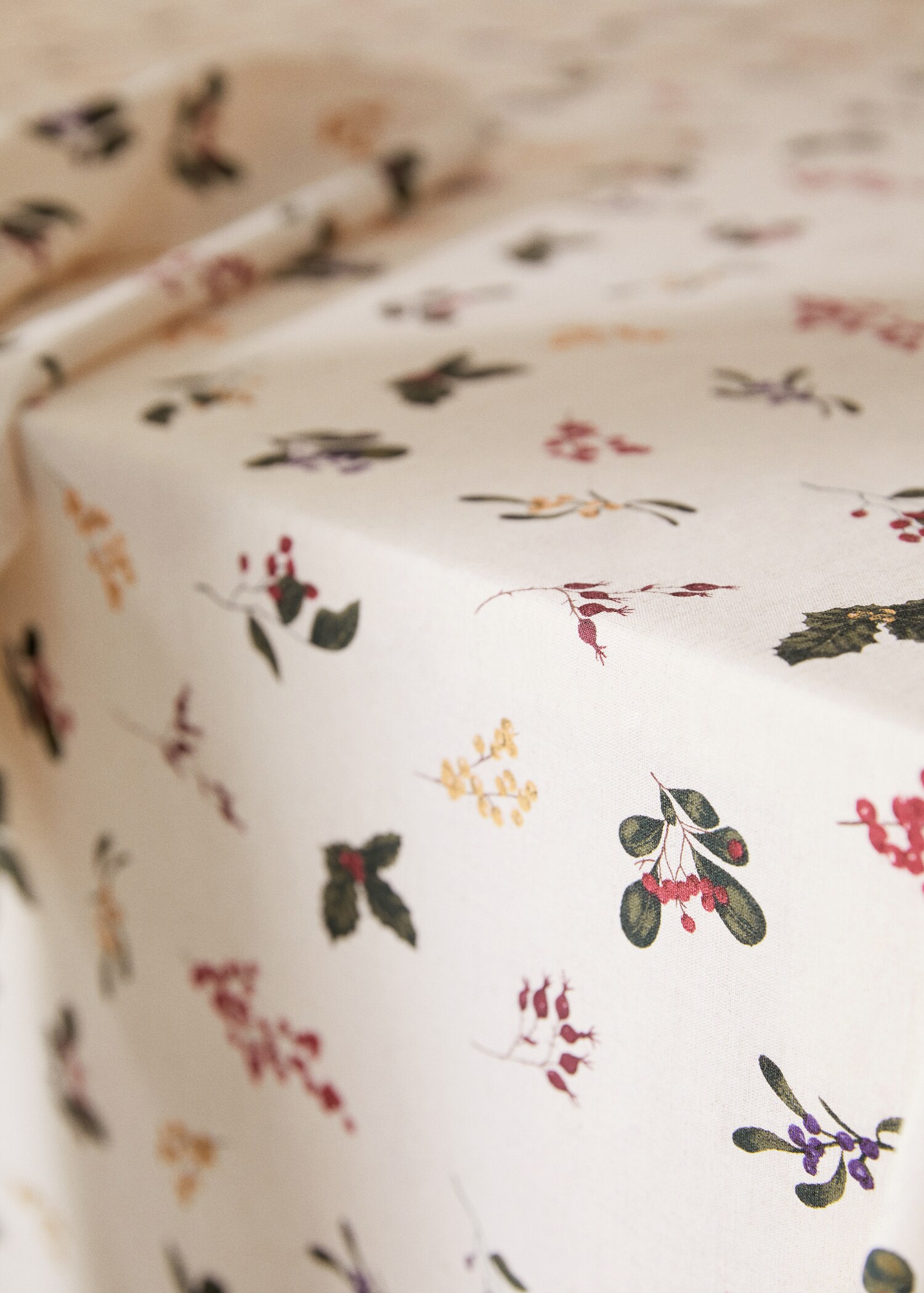 Floral-print tablecloth 150x150cm - Details of the article 8