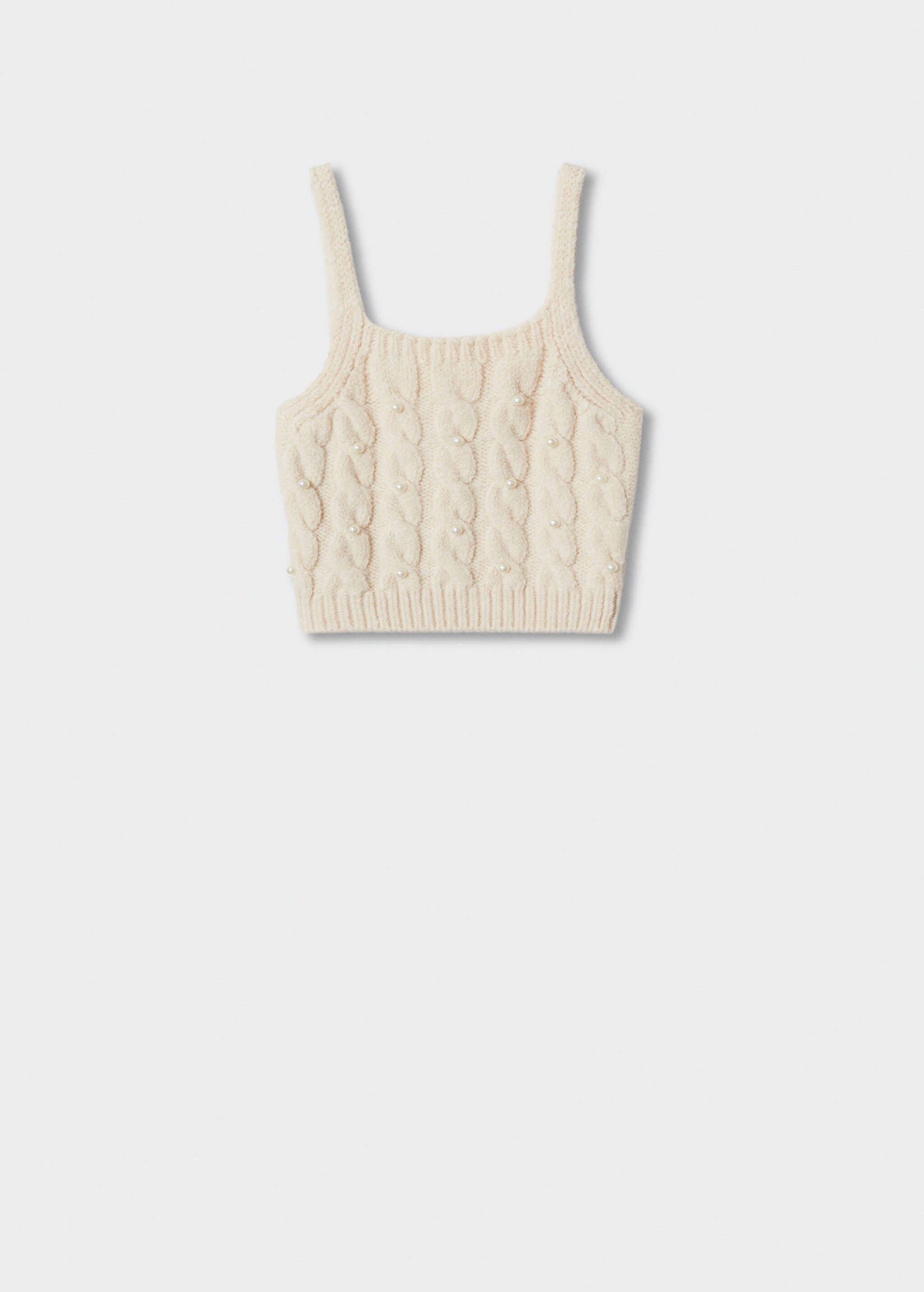 Pearl braided knitted top - Article without model