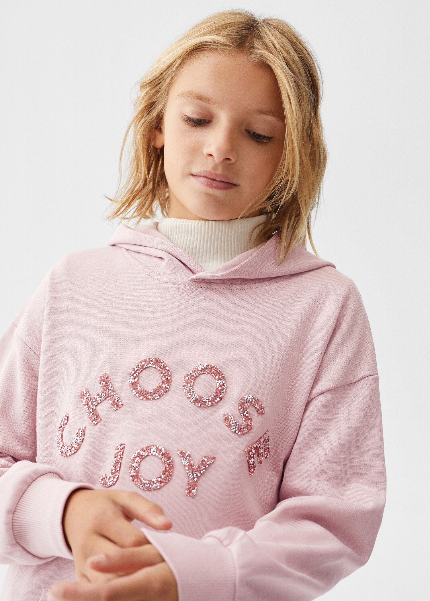 Cotton hoodie dress - Details of the article 1