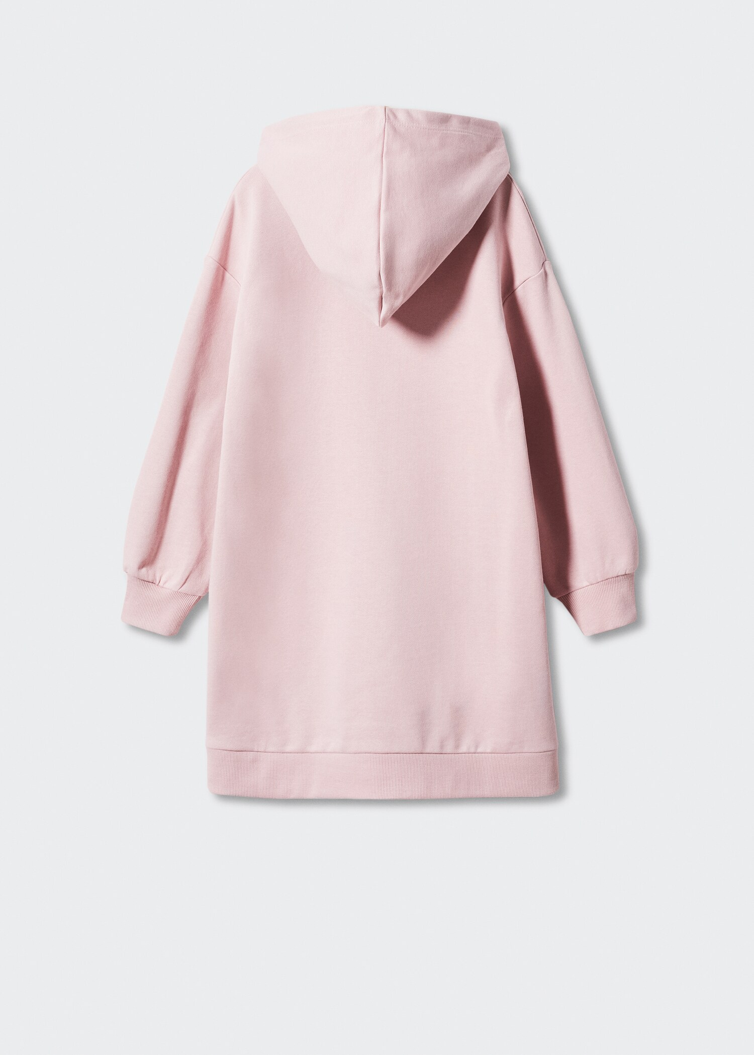 Cotton hoodie dress - Reverse of the article
