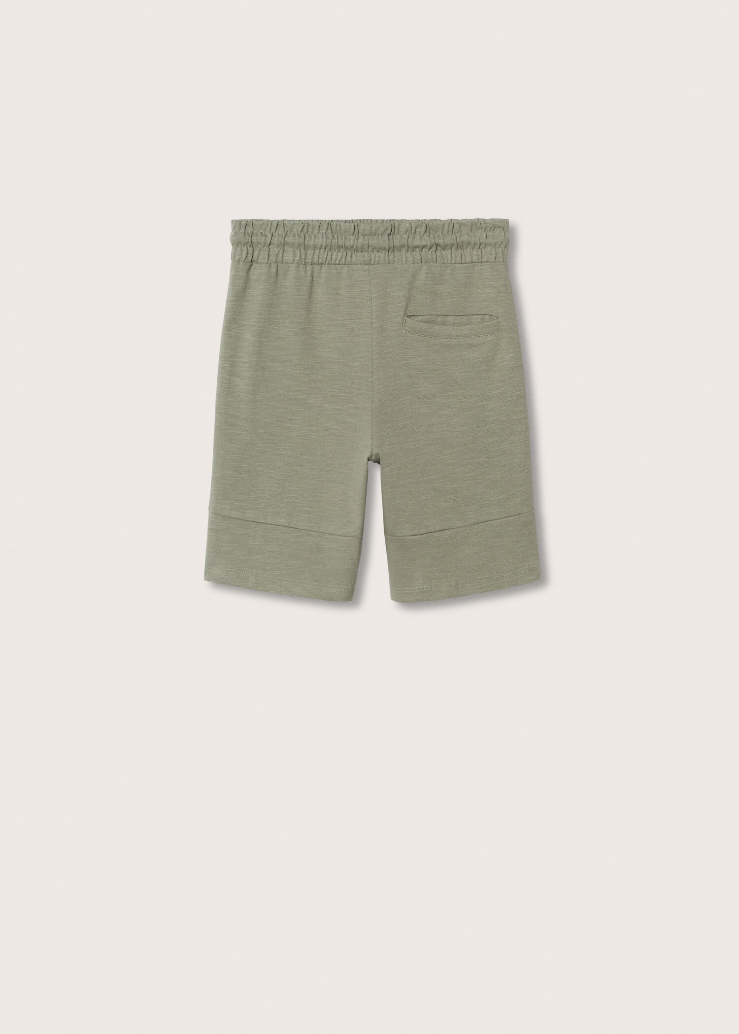 Jogger cotton Bermuda shorts - Reverse of the article