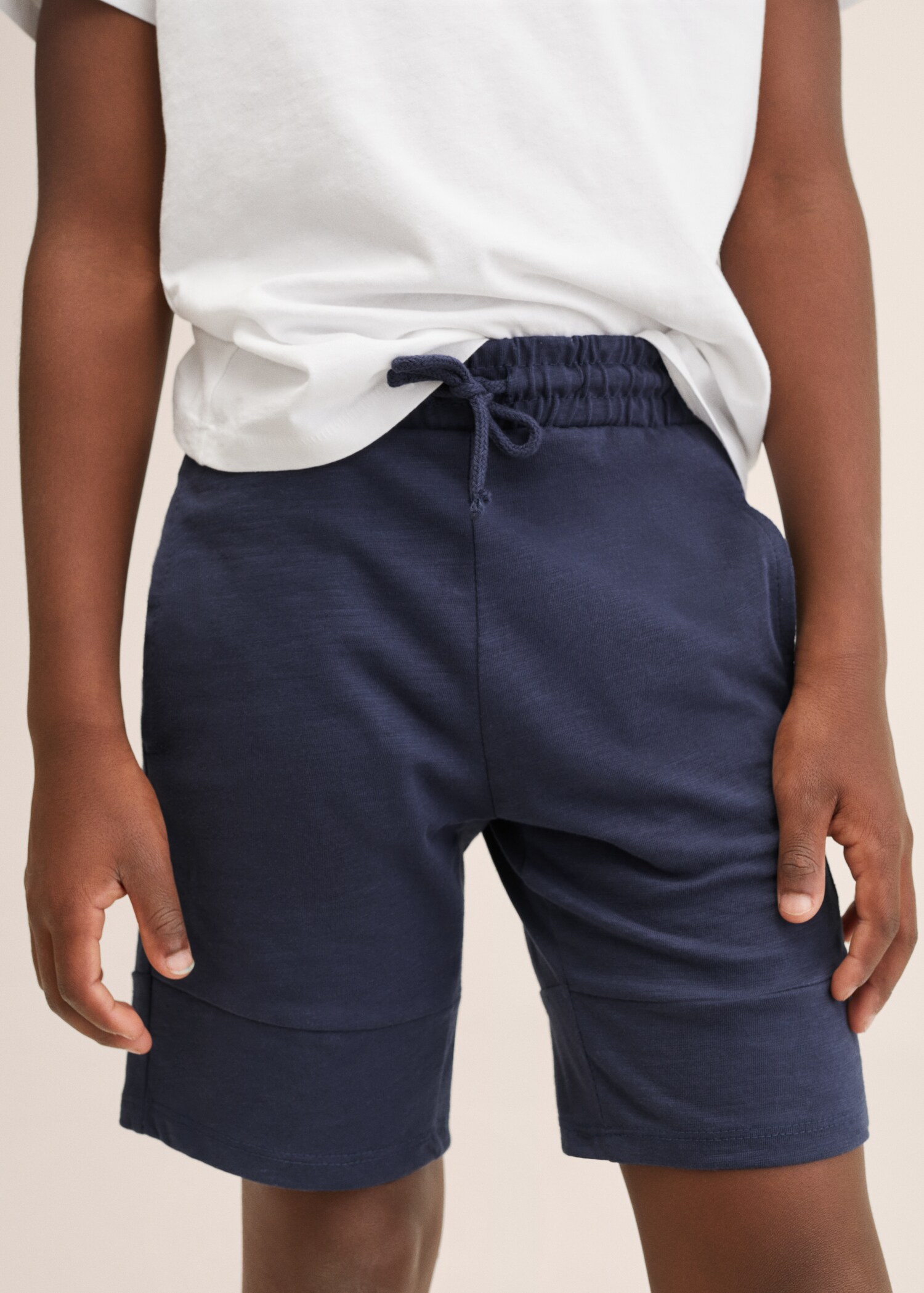 Jogger cotton Bermuda shorts - Details of the article 2
