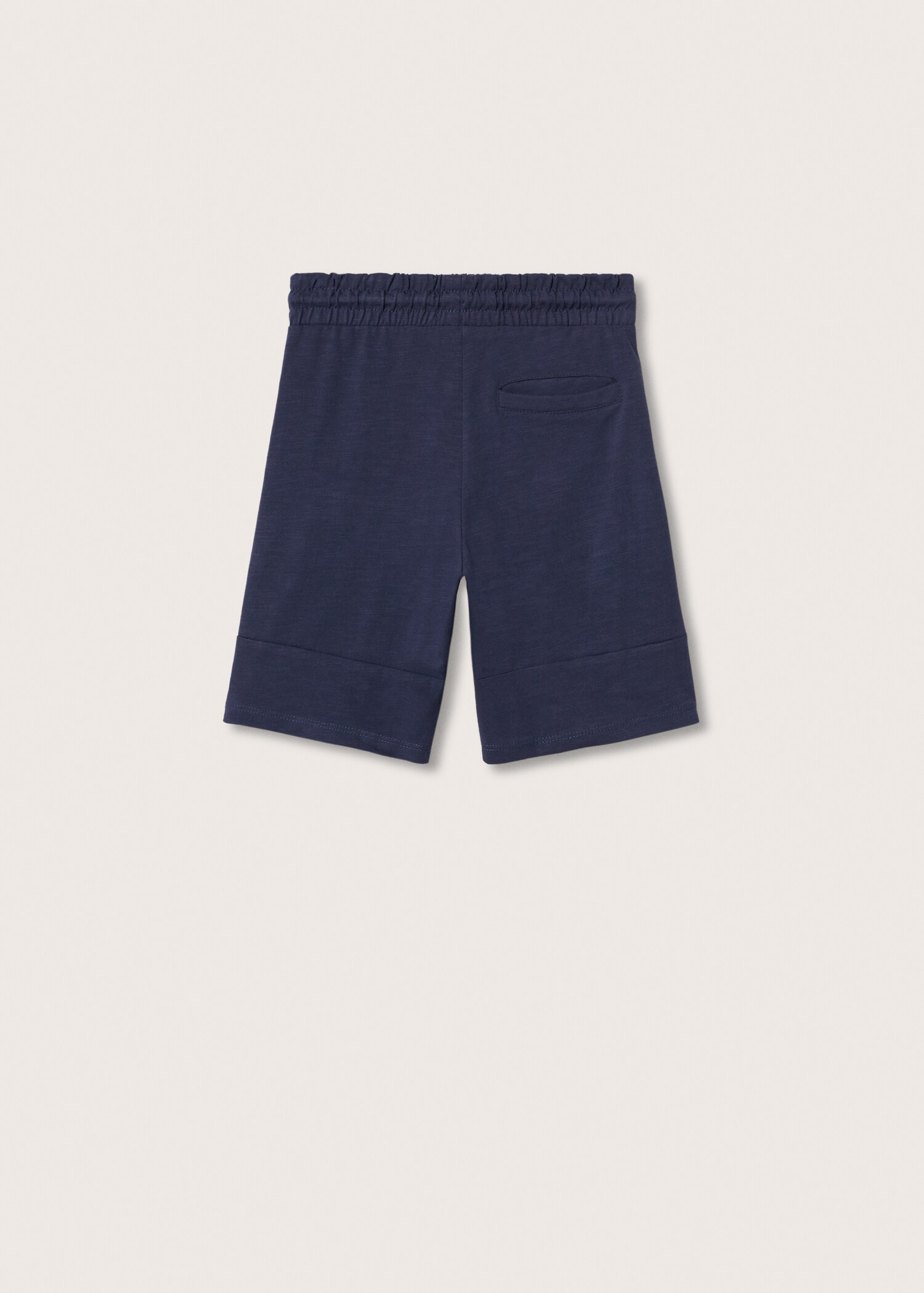 Jogger cotton Bermuda shorts - Reverse of the article