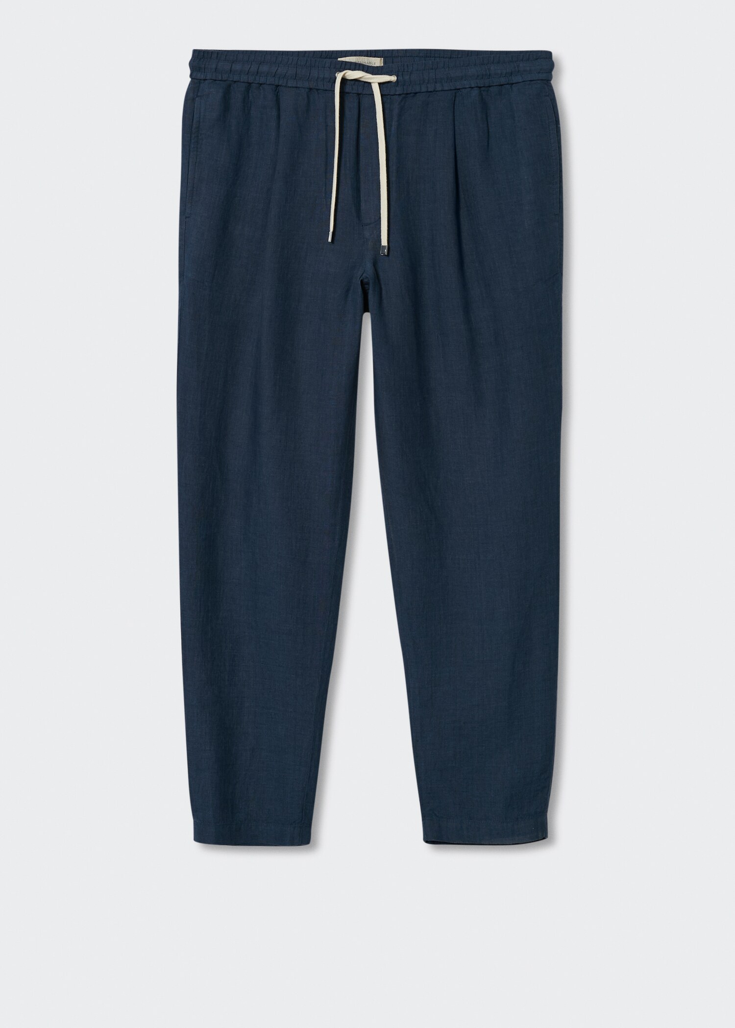 Pleated linen joggers - Article without model
