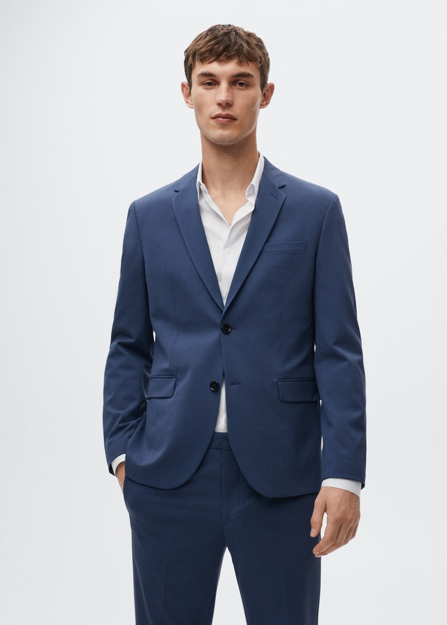 Super slim-fit suit jacket - Medium plane