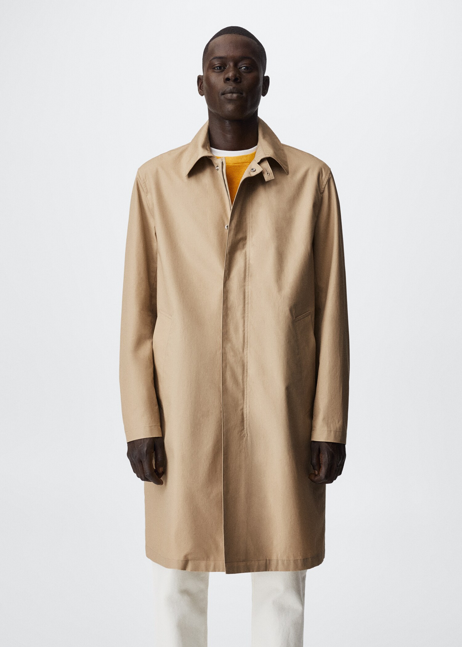 Trench coton hydrofuge - Plan moyen