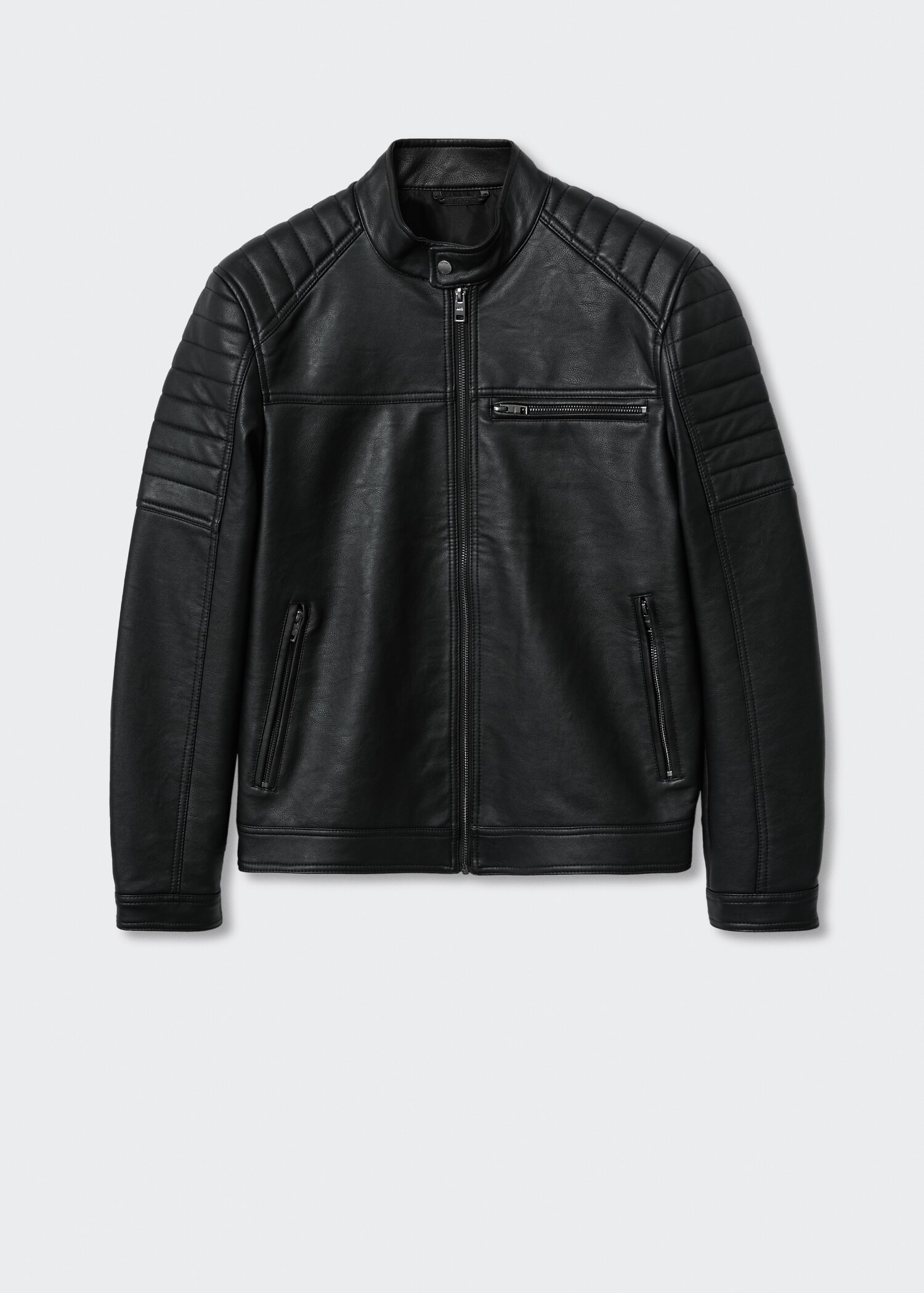 Leather-effect biker jacket - Article without model