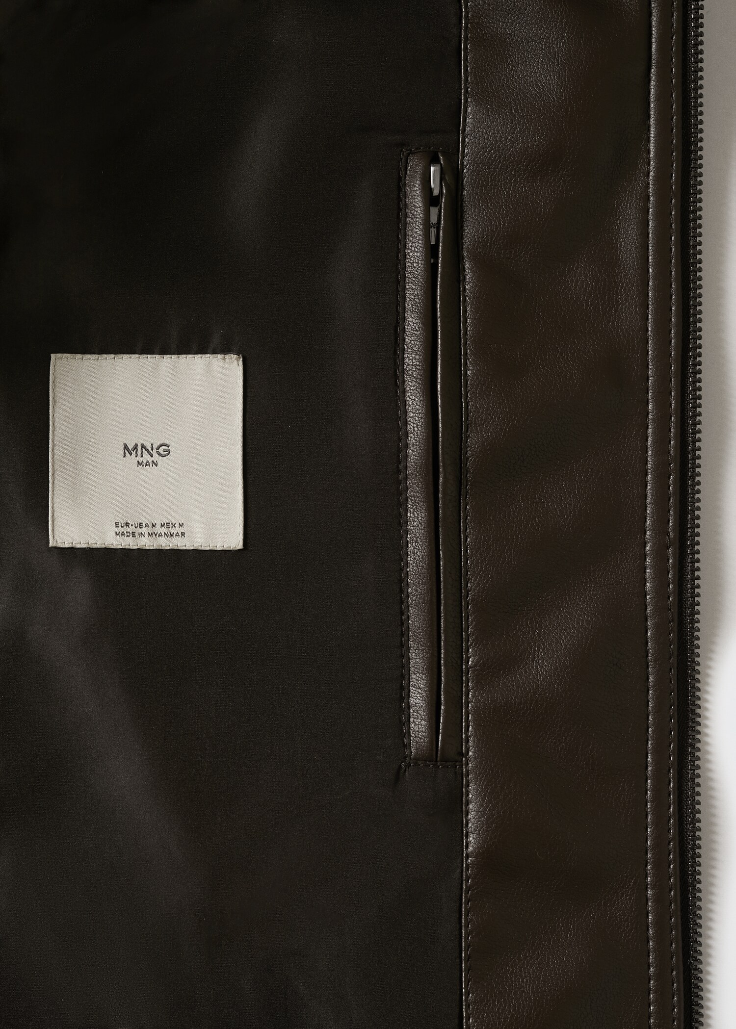 Leather-effect biker jacket - Details of the article 7