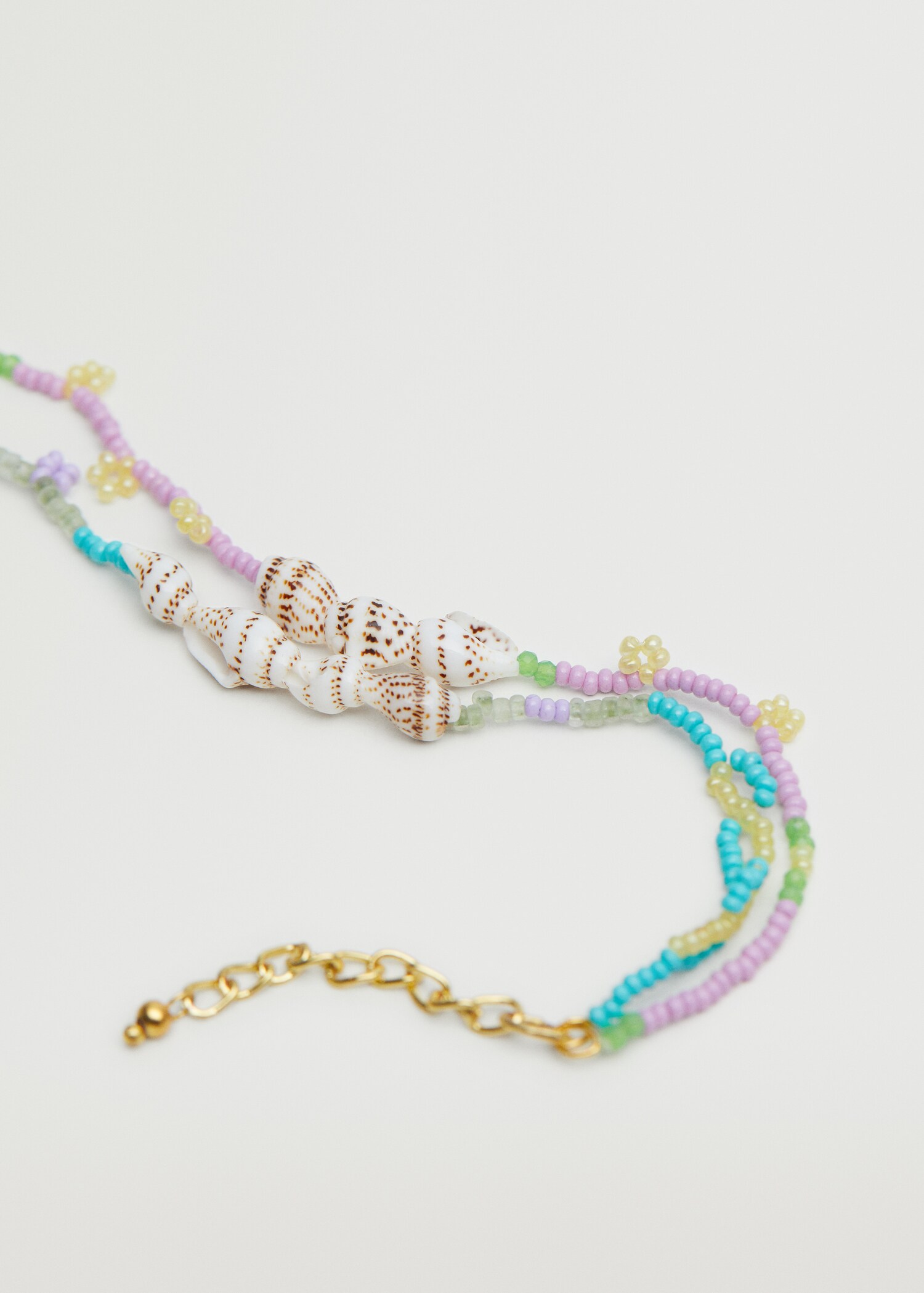 Shell beads bracelet - Medium plane