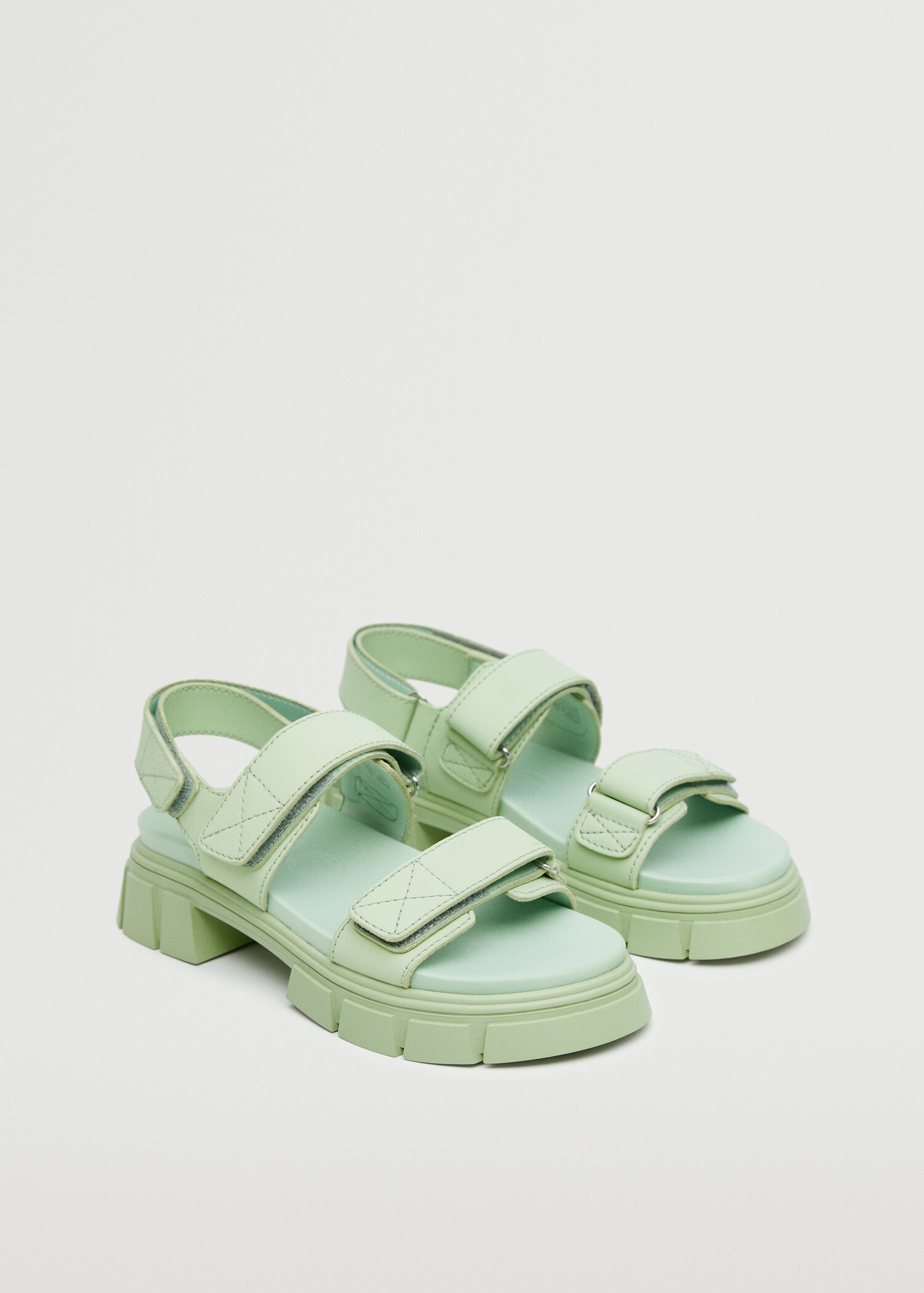 Toothed platform sandal - Medium plane