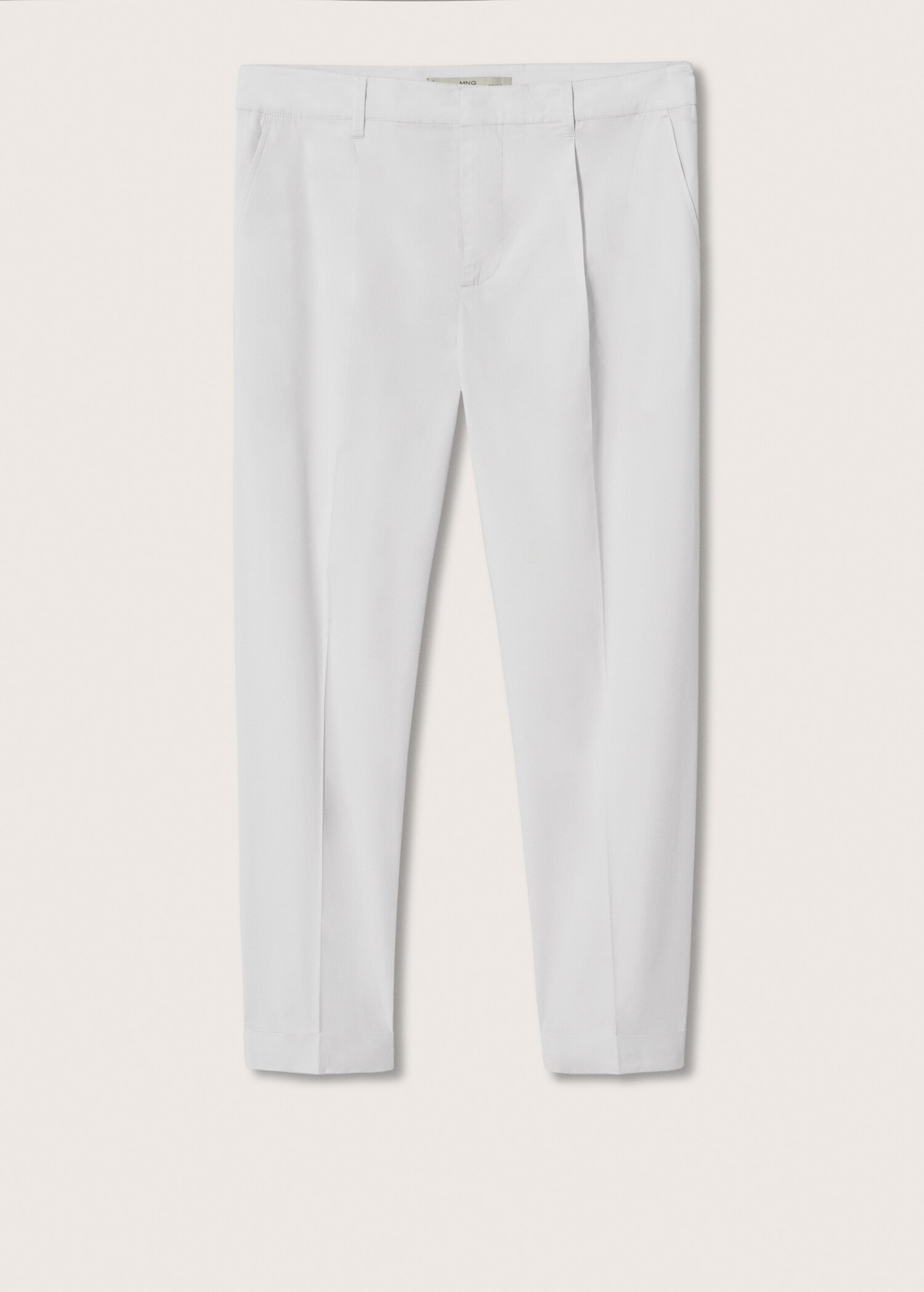 Cotton pleated trousers - Article without model