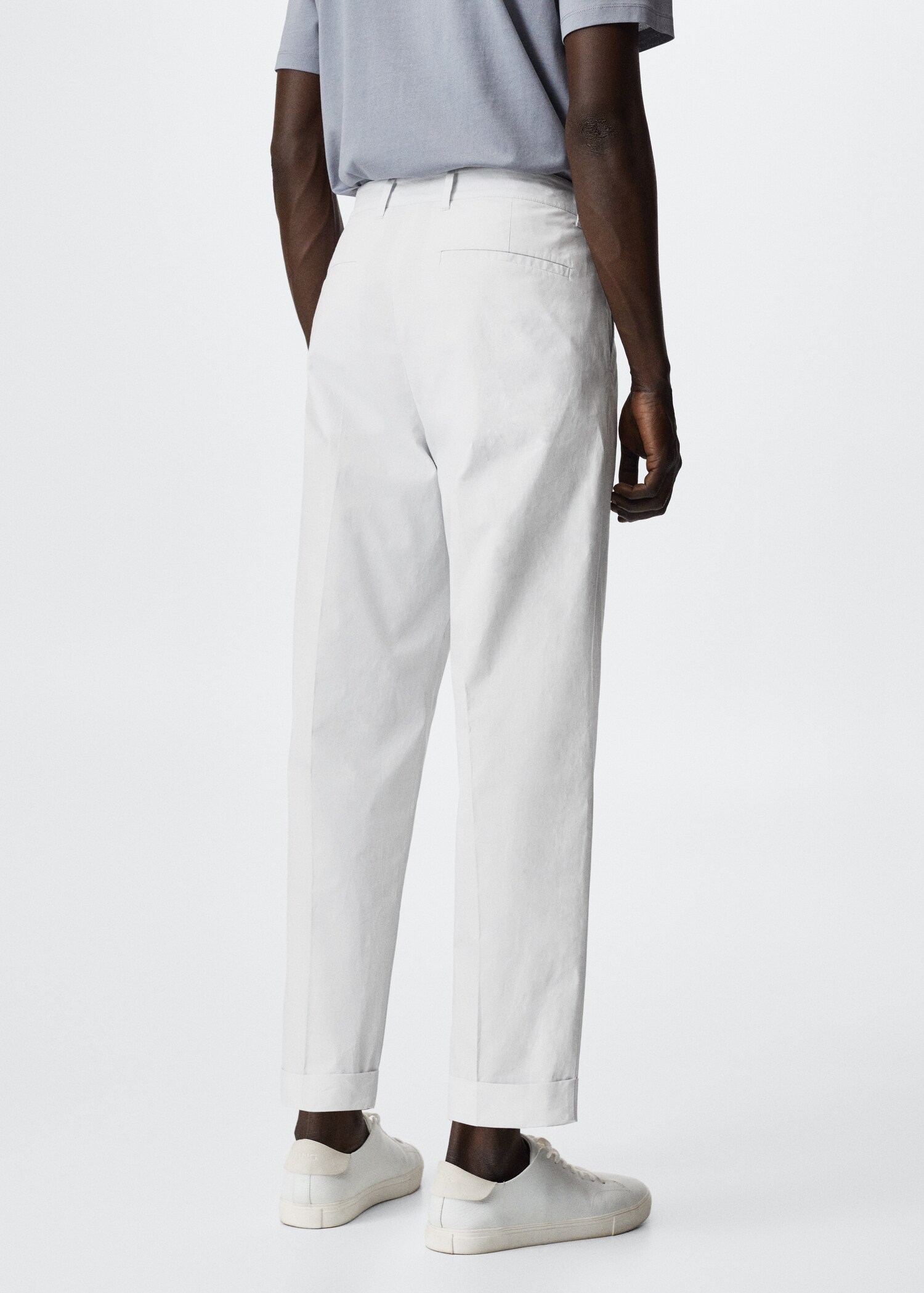 Pantalon à pinces coton - Verso de l’article