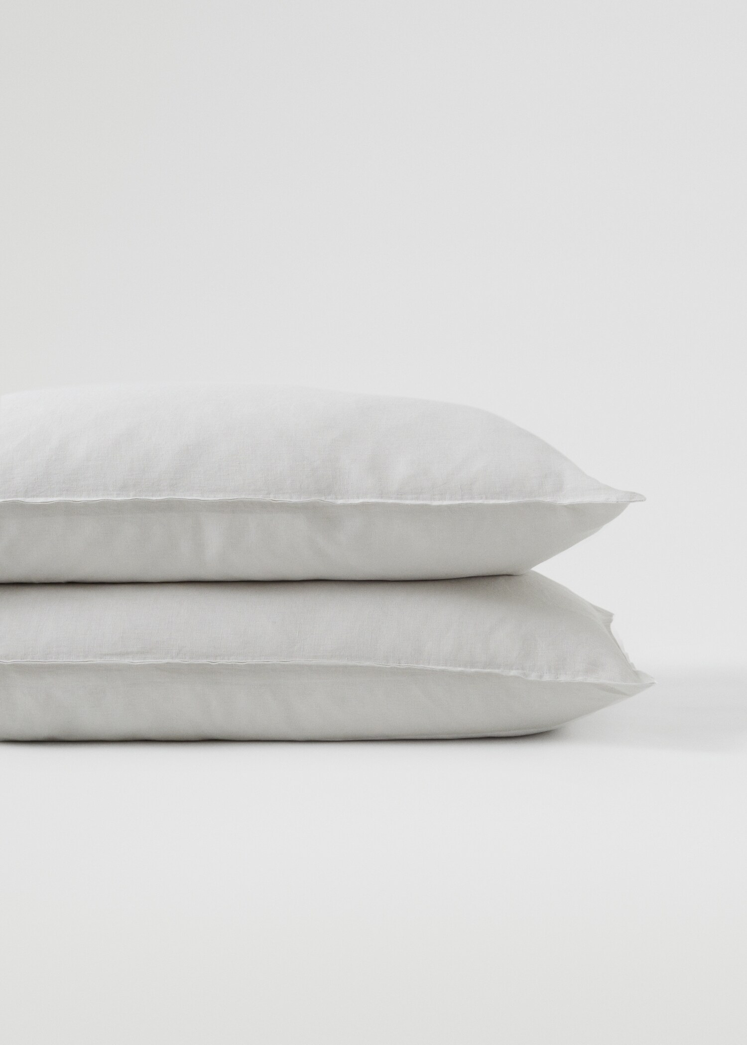 100% linen cushion case (2 units) 50x75cm - Medium plane