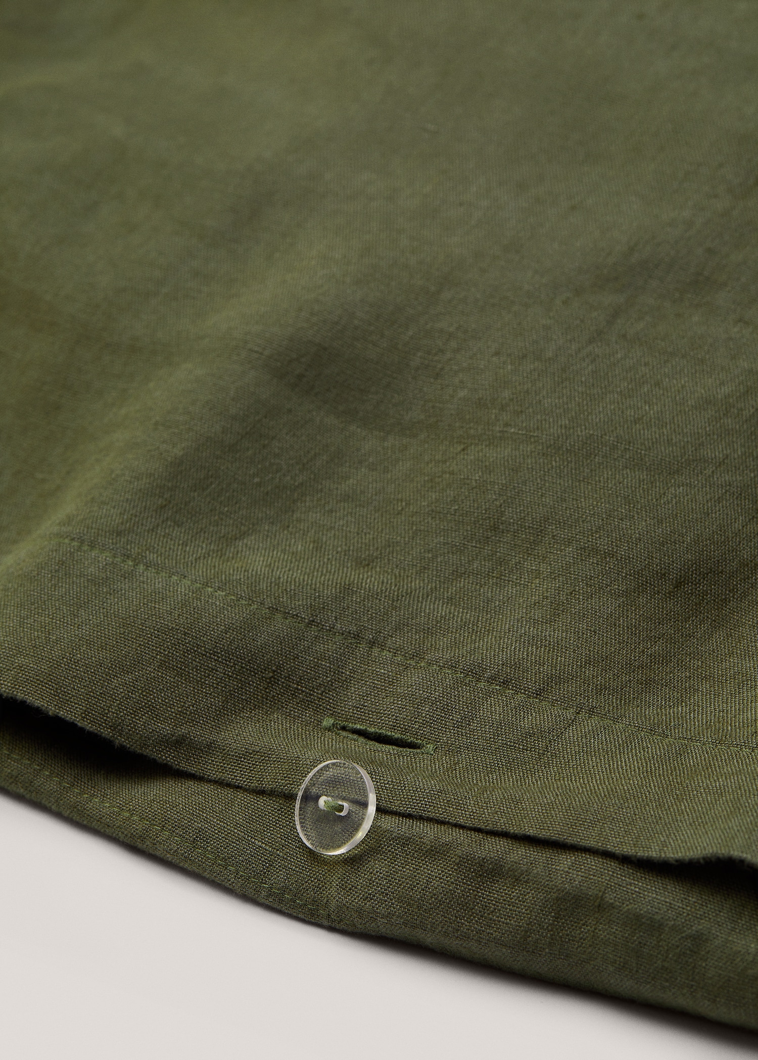 100% linen duvet cover Super King bed - Medium plane