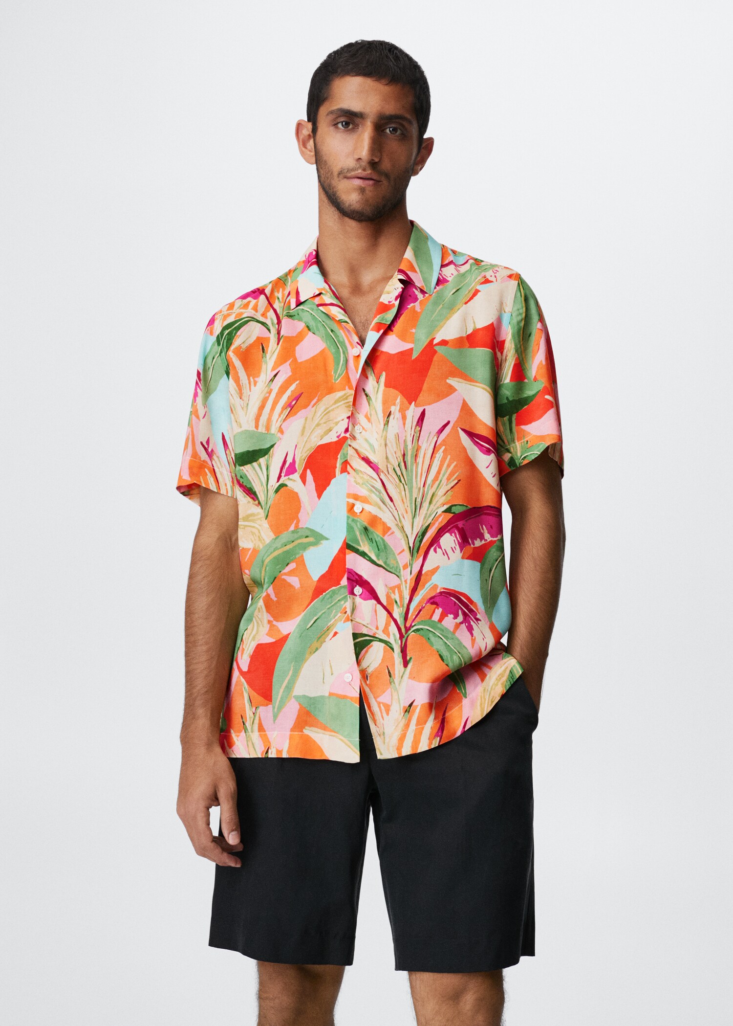 Printed flowy shirt - Medium plane
