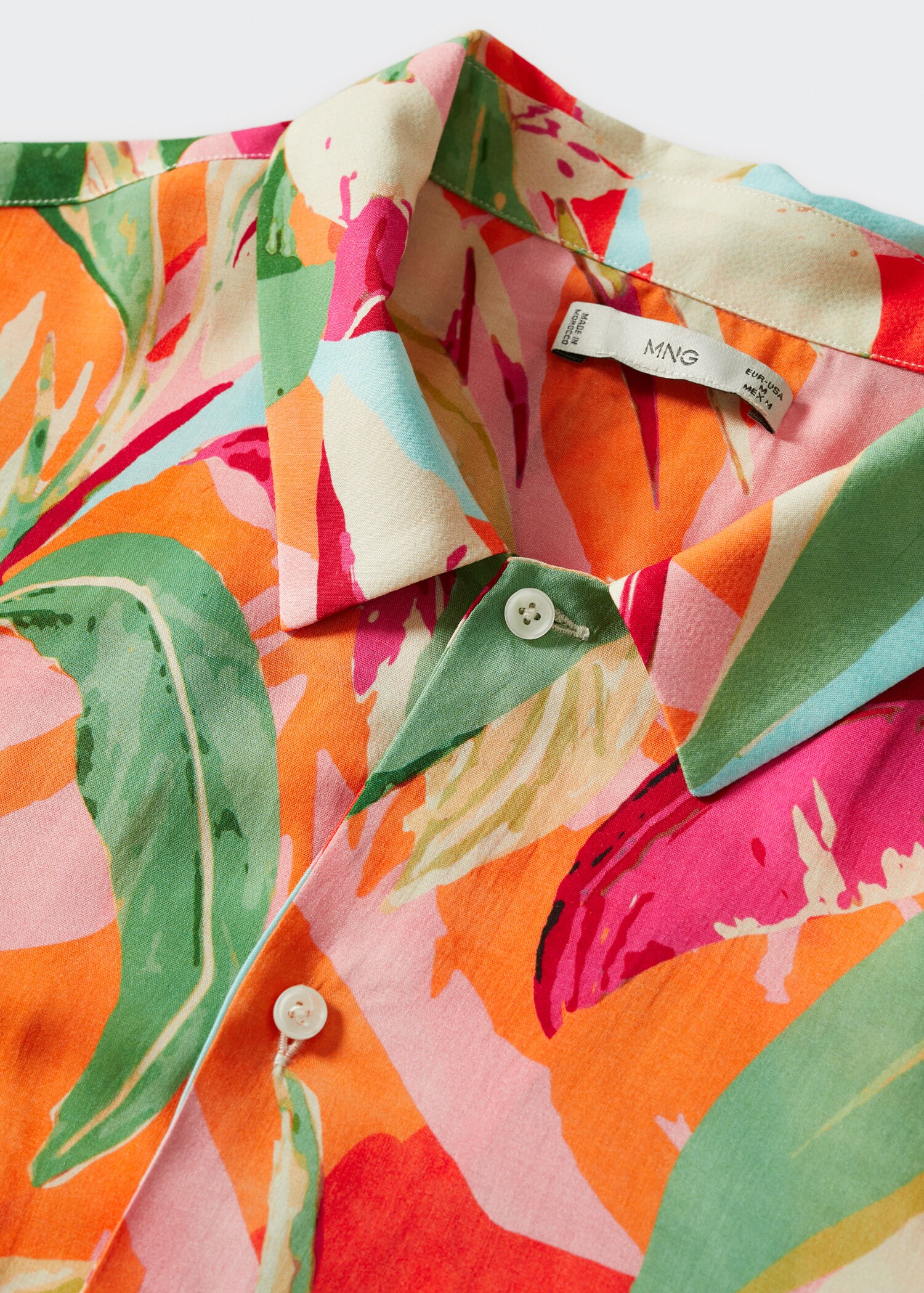 Printed flowy shirt - Details of the article 8