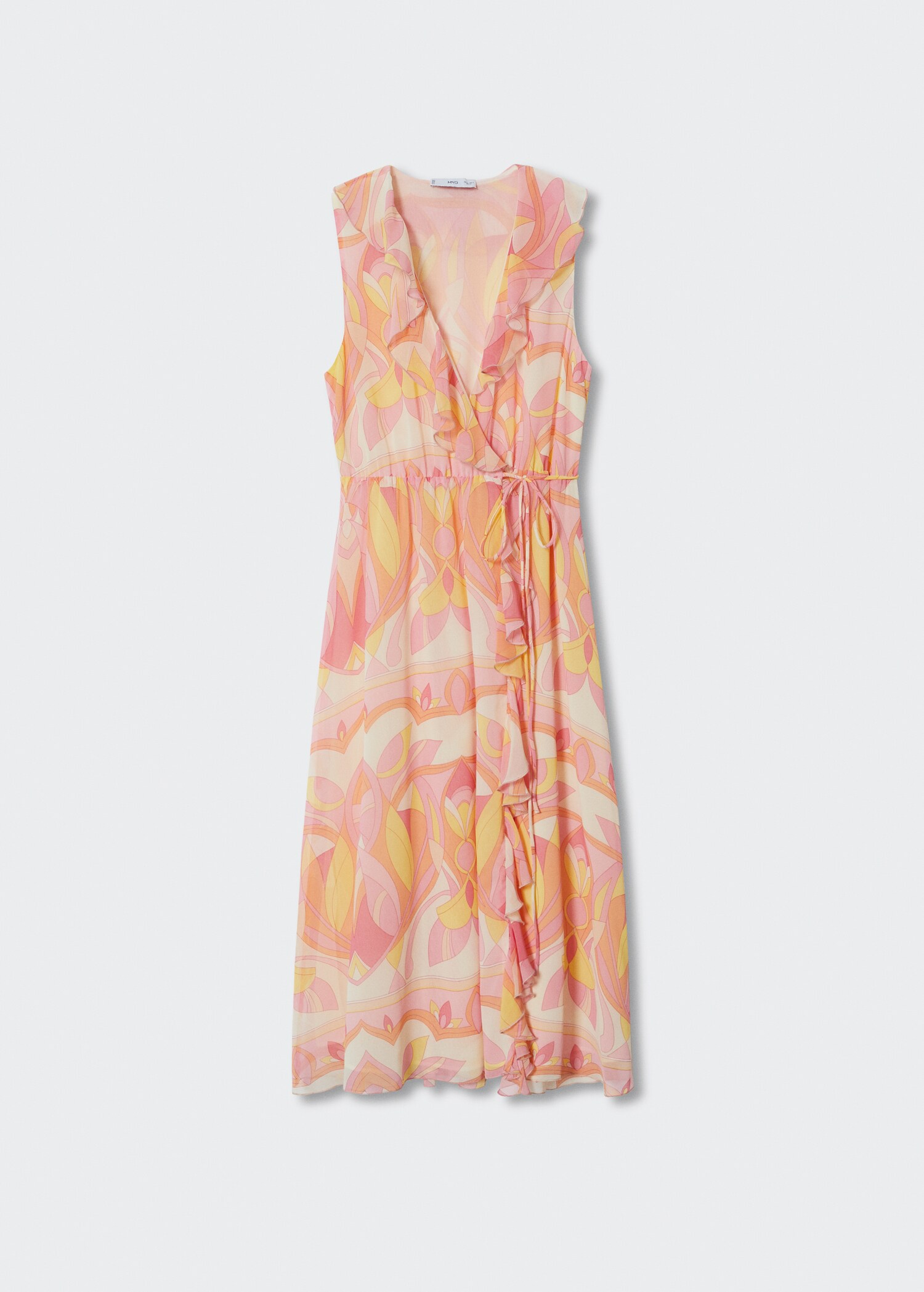 Vestido estampado volantes - Artículo sin modelo
