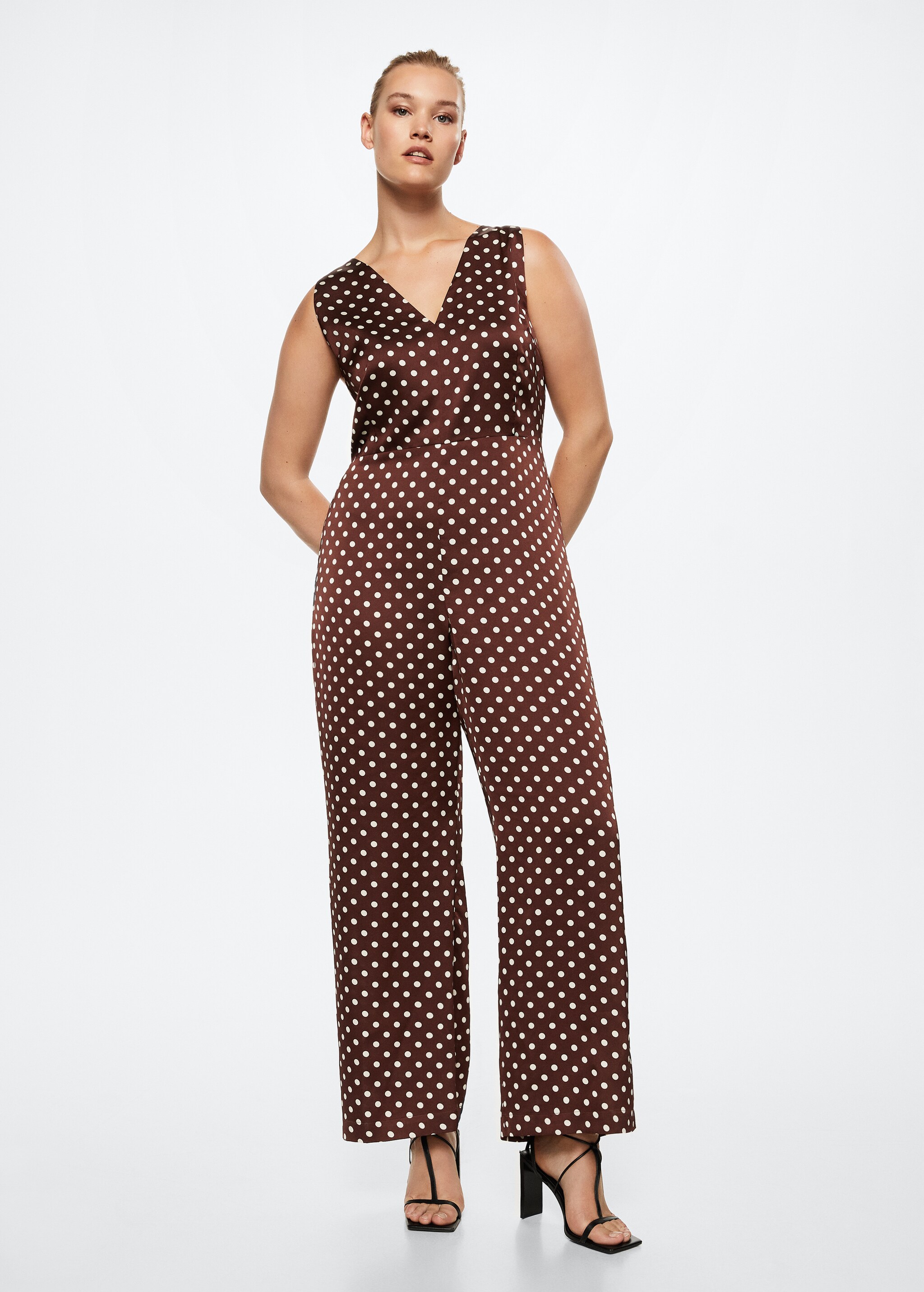 Polka-dot print jumpsuit - Details of the article 3