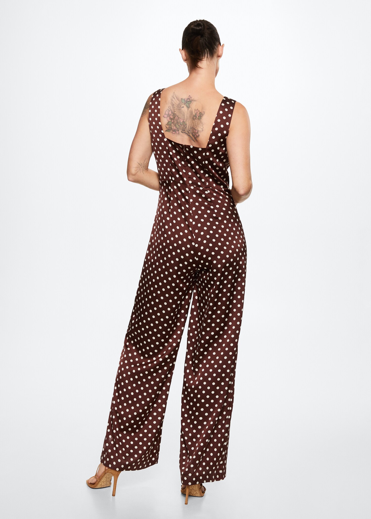 Polka-dot print jumpsuit - Reverse of the article