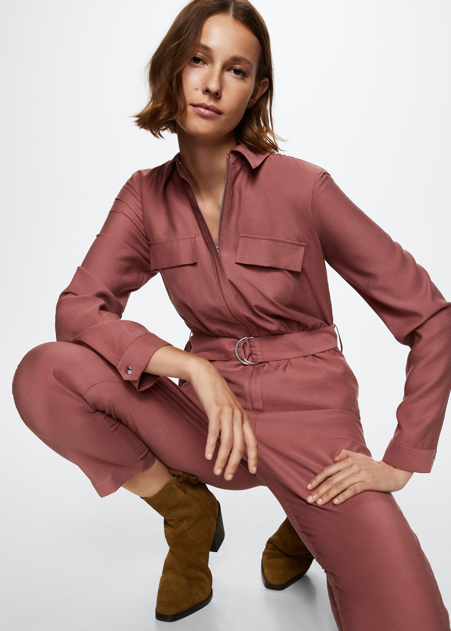 Belt long jumpsuit - Details of the article 2