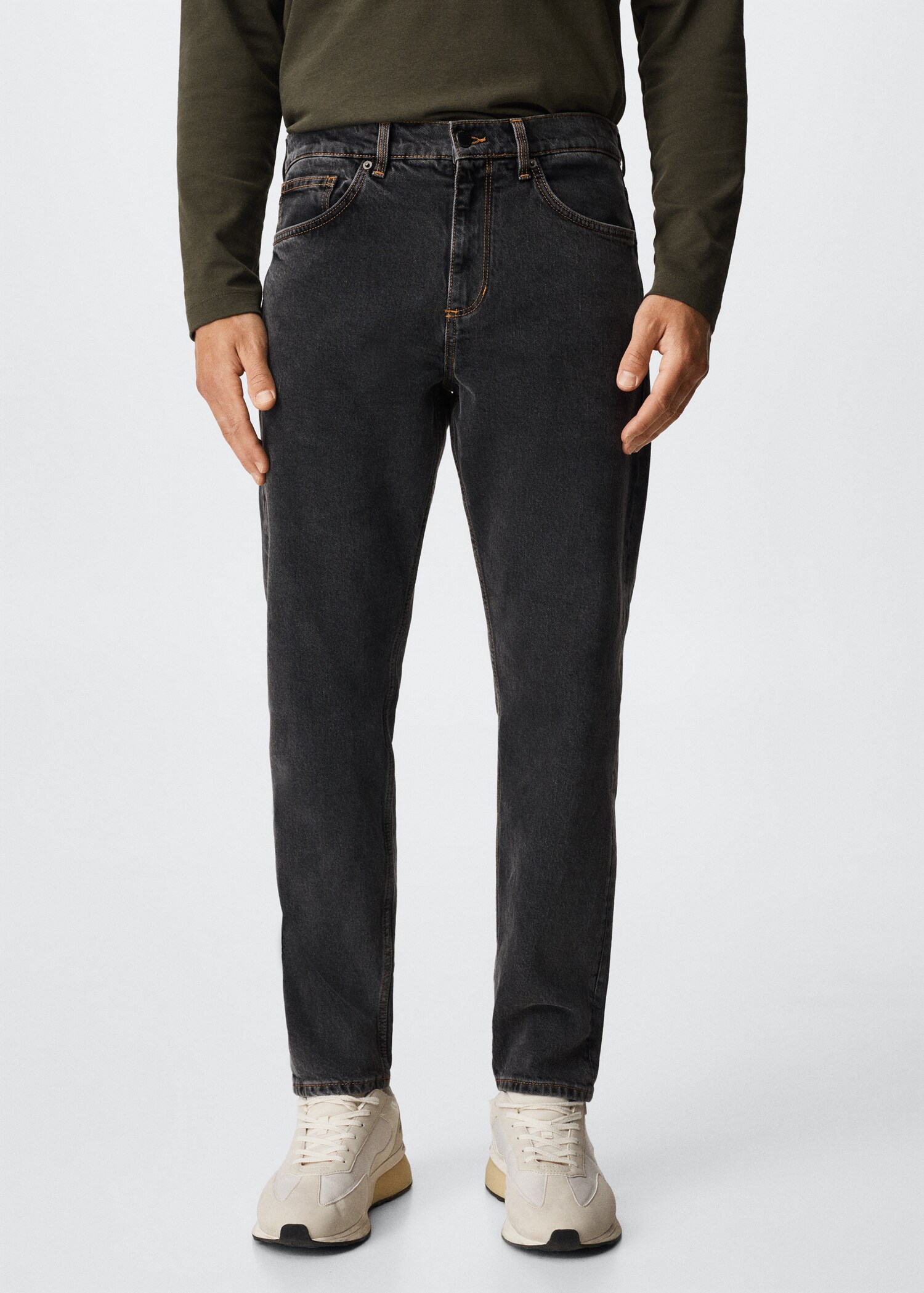 Ben tapered cropped jeans - Medium plane