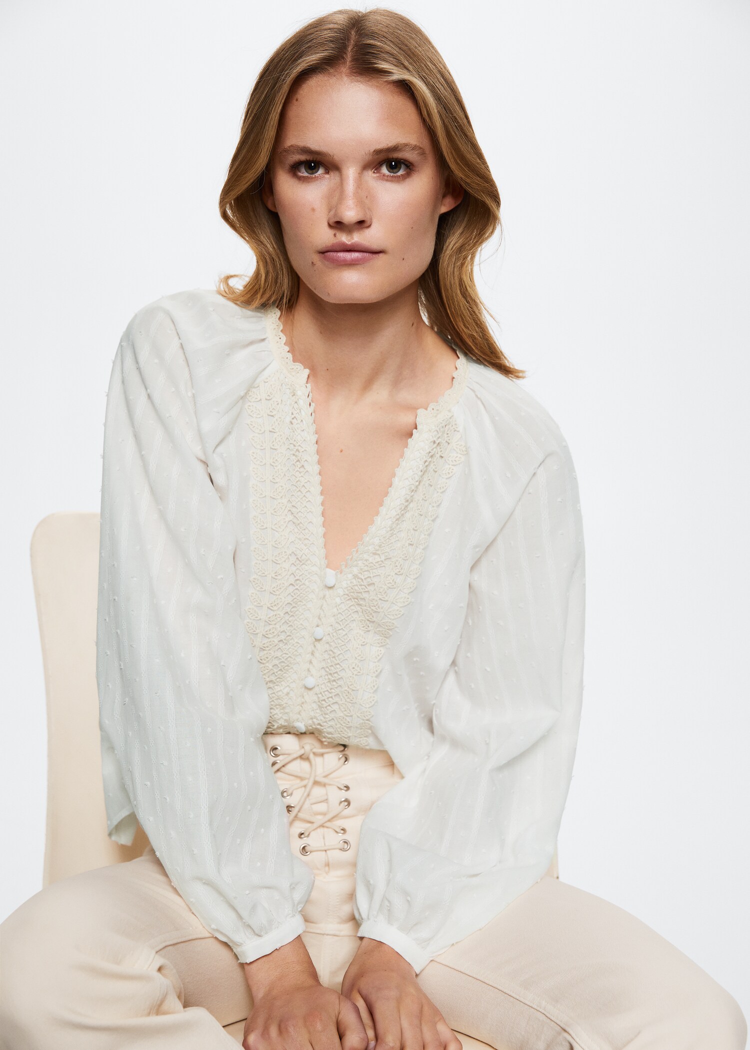 Blouse détails brodés - Détail de l'article 2