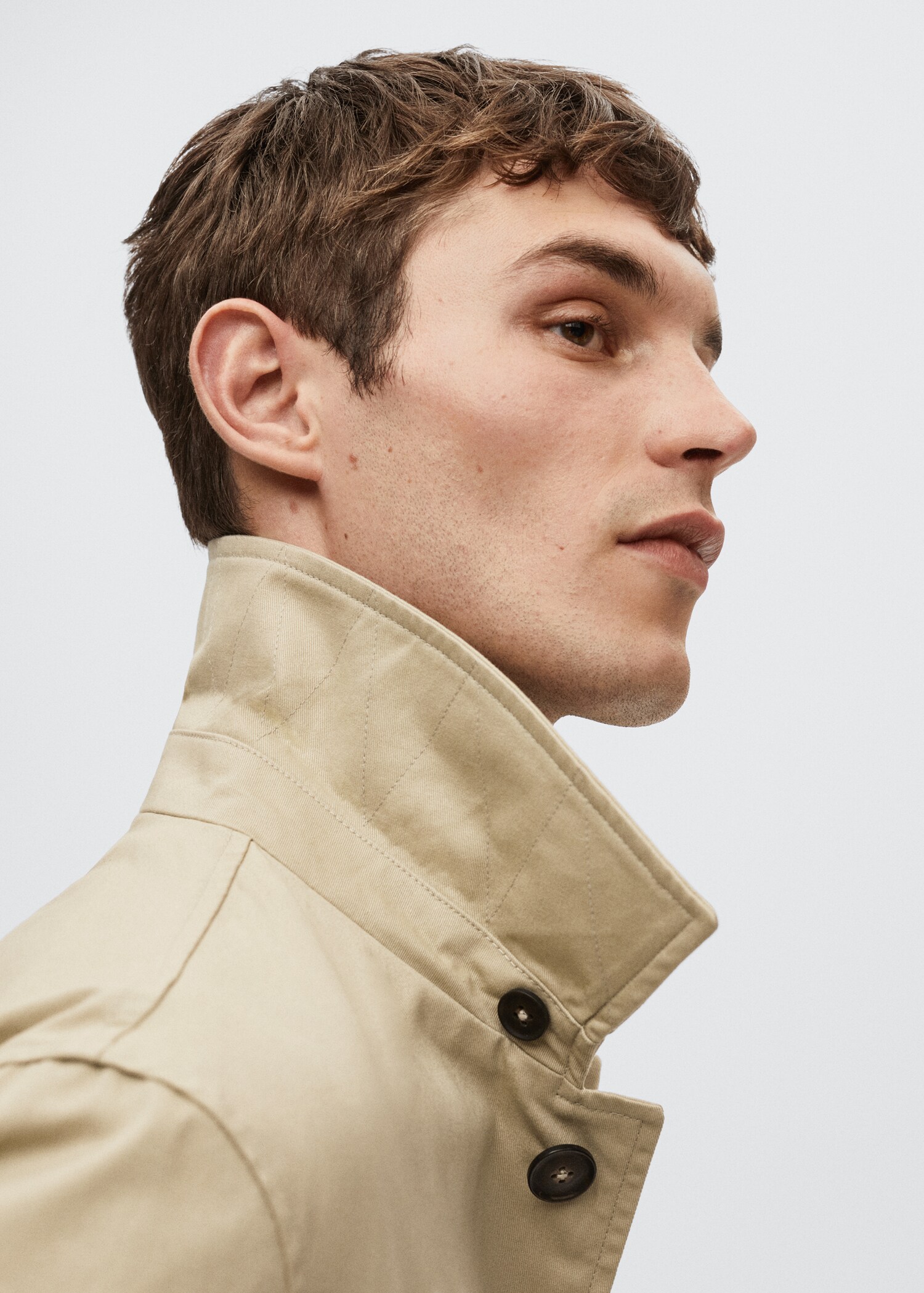 Water-repellent cotton trench coat - Details of the article 3