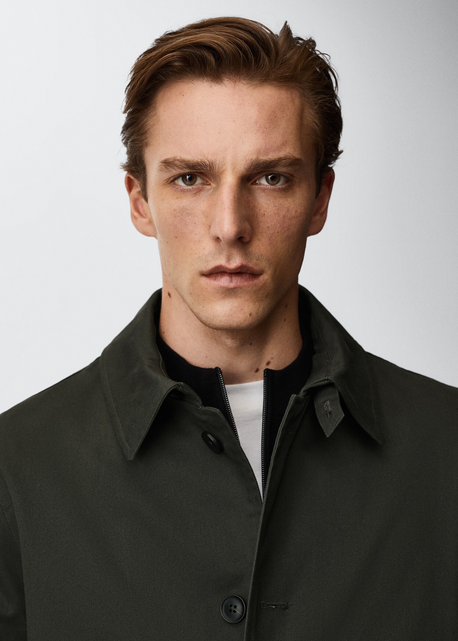 Water-repellent cotton trench coat - Details of the article 1