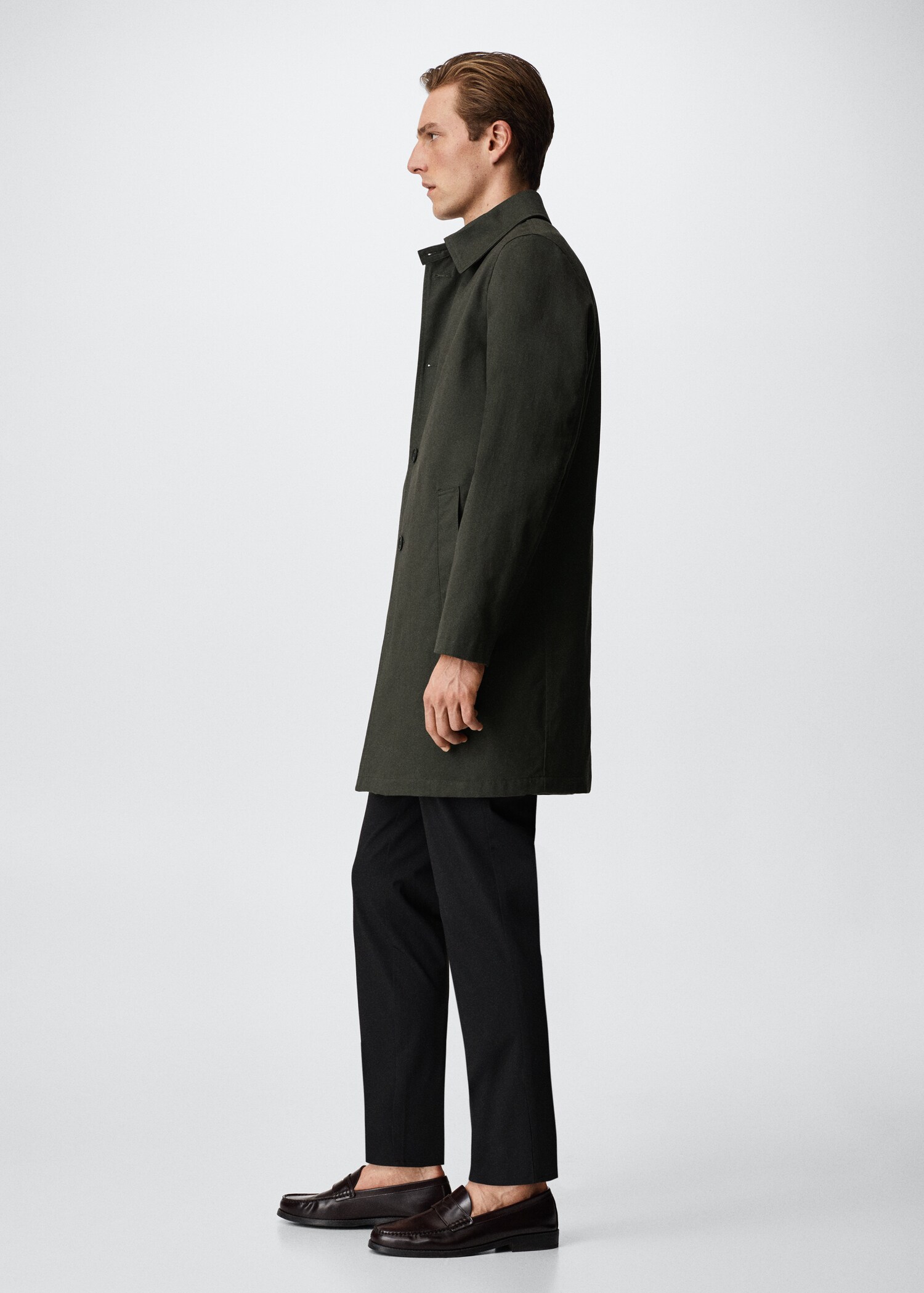 Water-repellent cotton trench coat - Details of the article 2