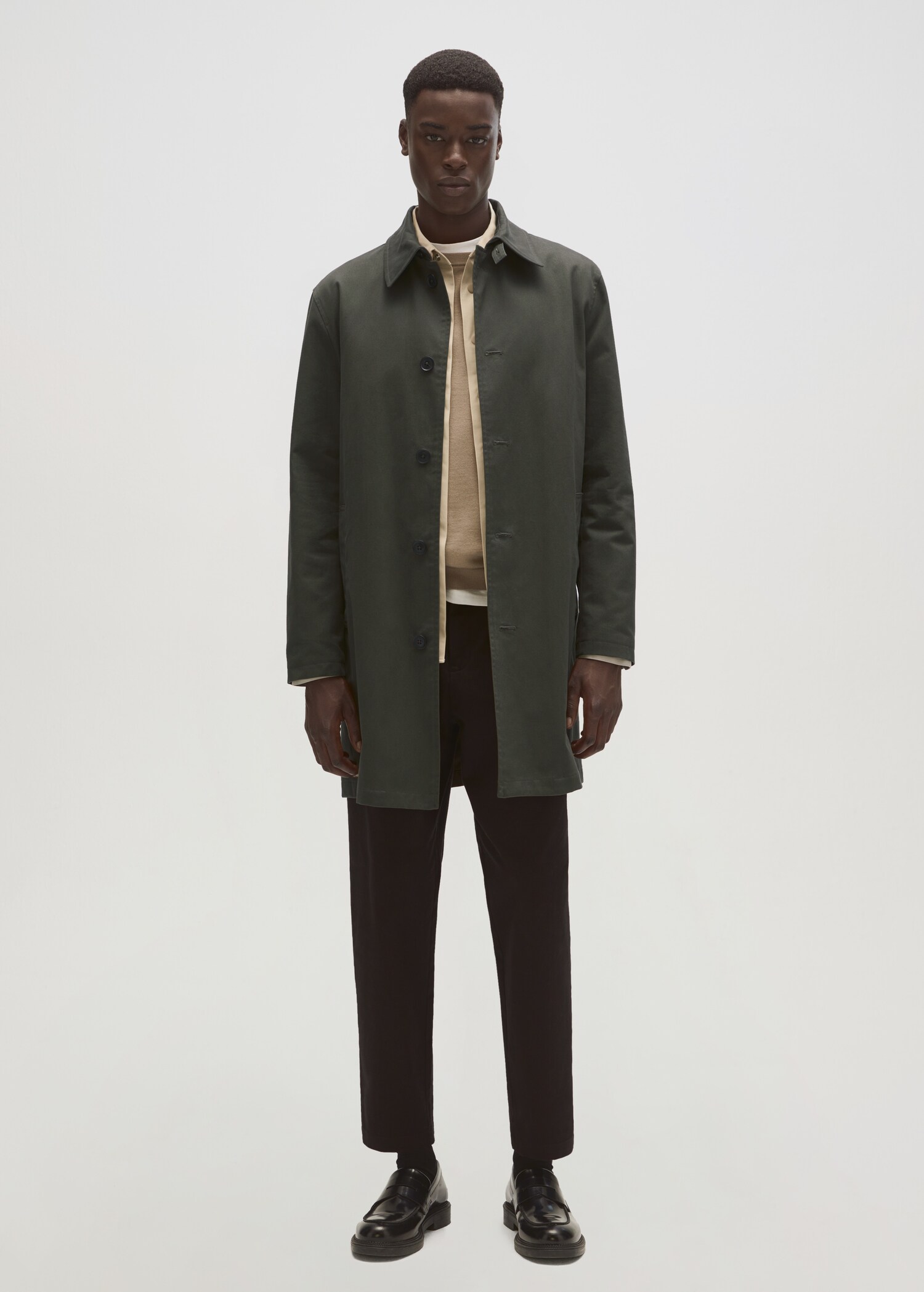 Water-repellent cotton trench coat - Details of the article 7