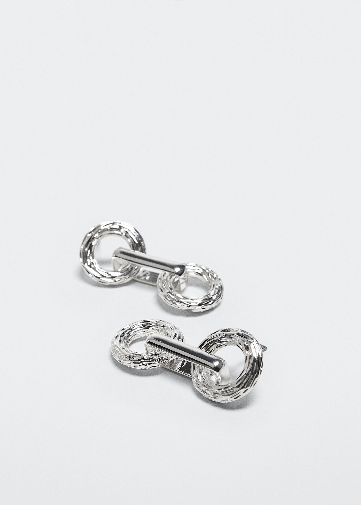 Double hoop earrings - Medium plane