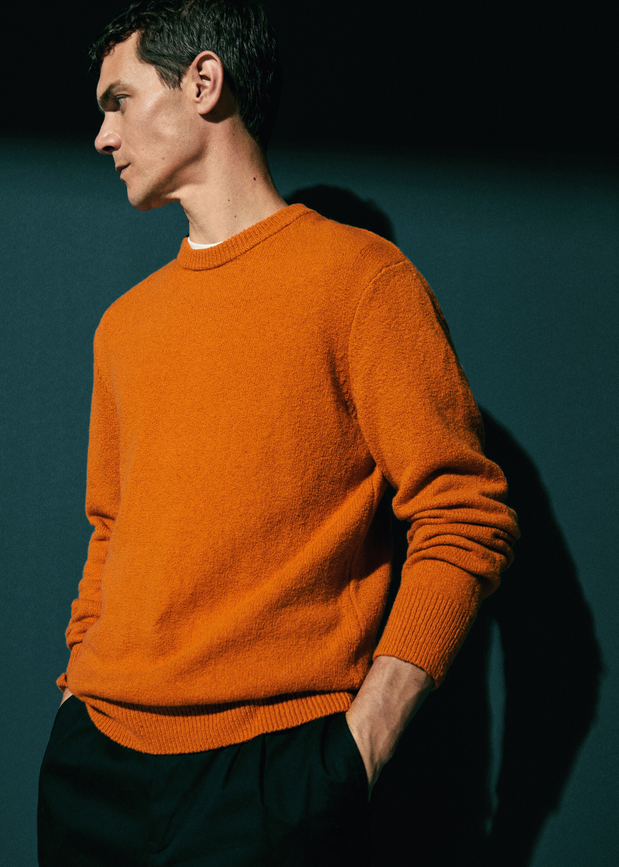 Textured cotton sweater - Details of the article 5