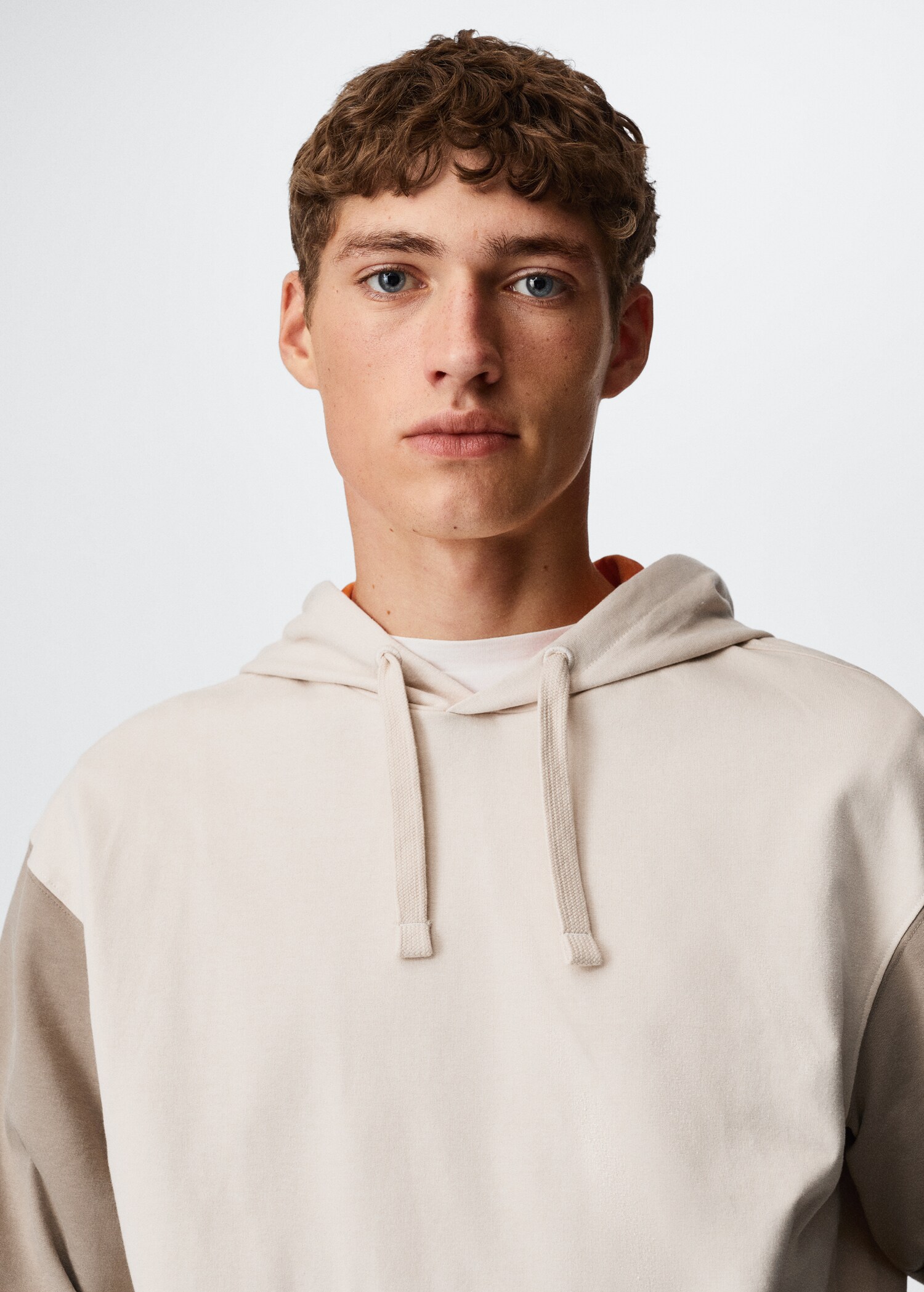 Contrast cotton sweatshirt - Details of the article 1
