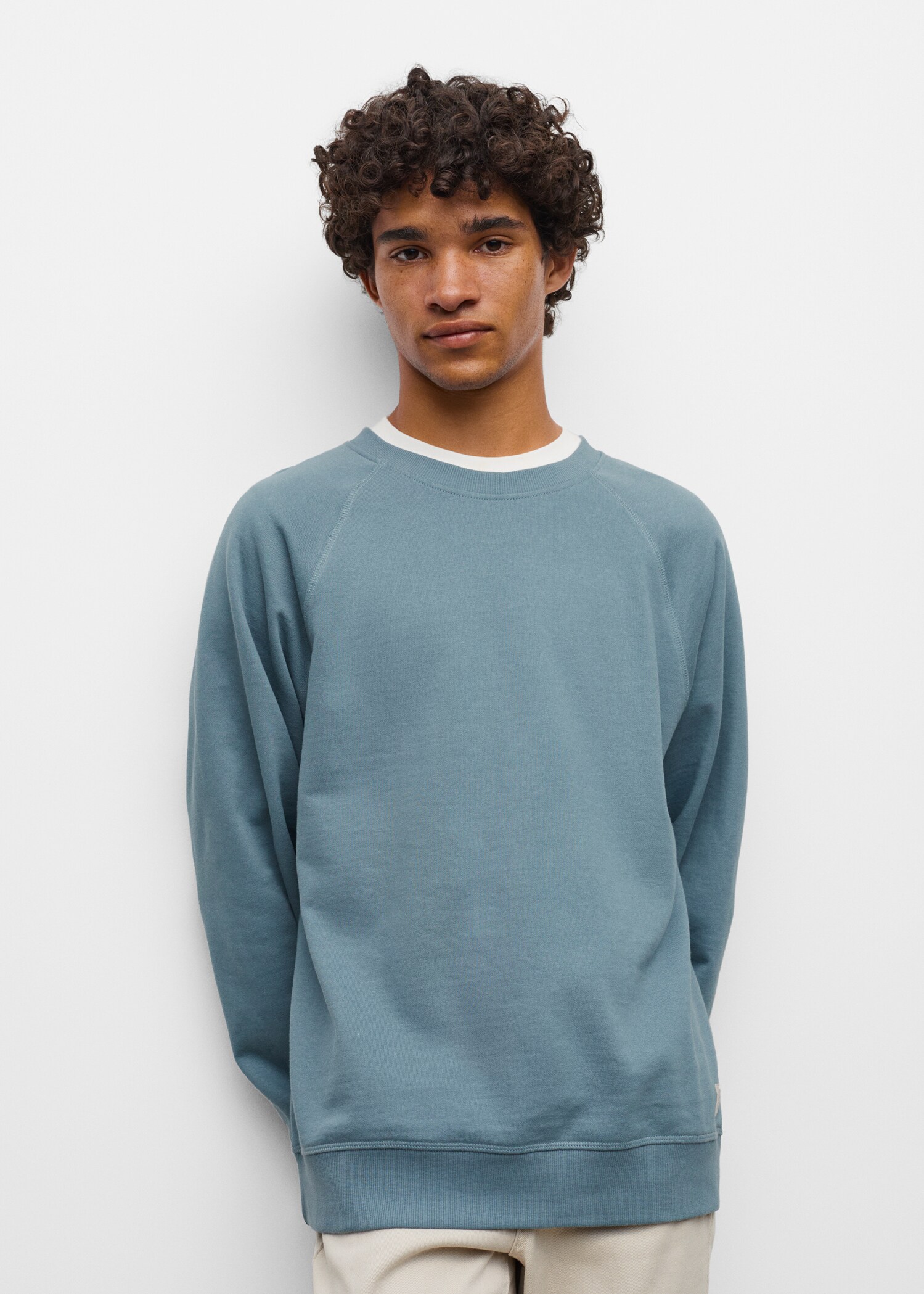 Basic cotton sweater - Details of the article 1