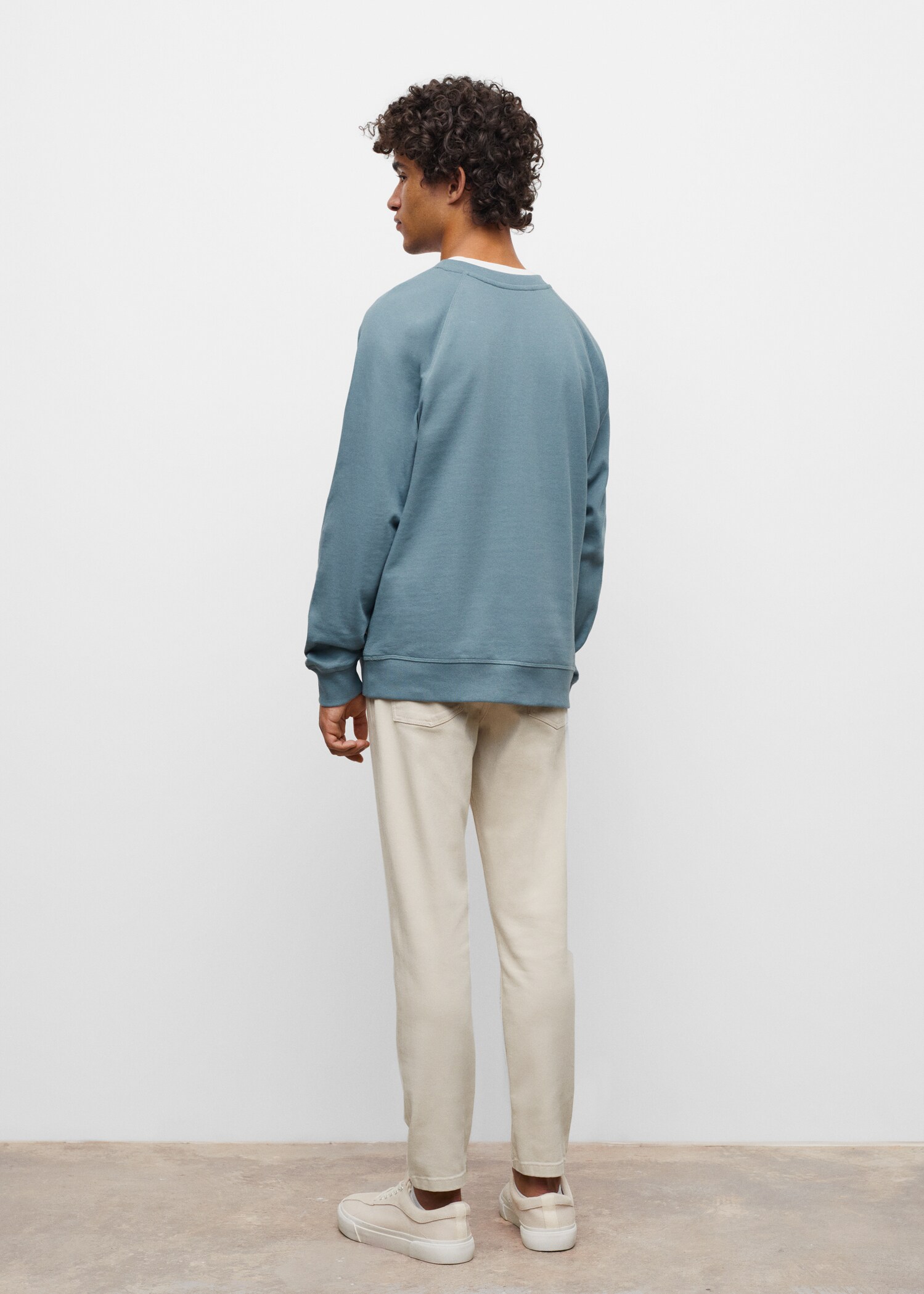 Basic cotton sweater - Reverse of the article