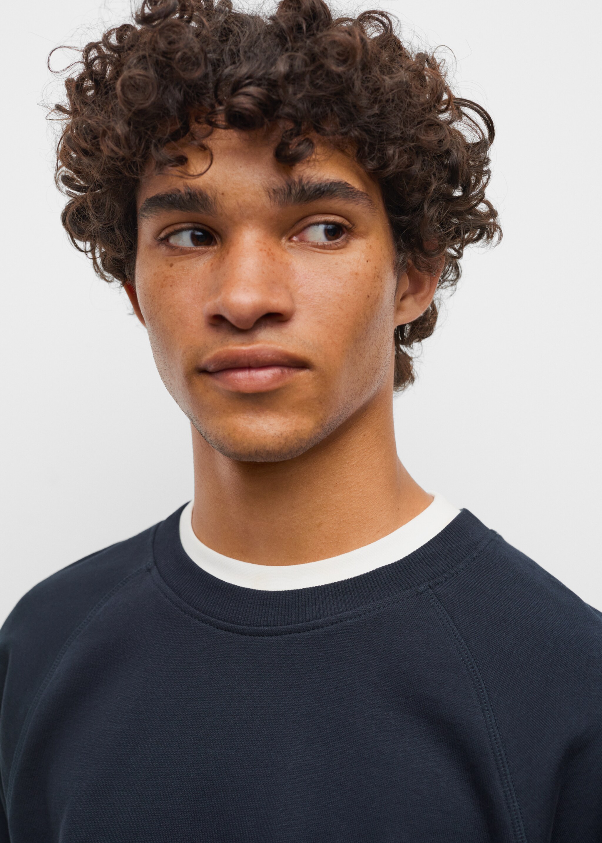 Basic cotton sweater - Details of the article 1