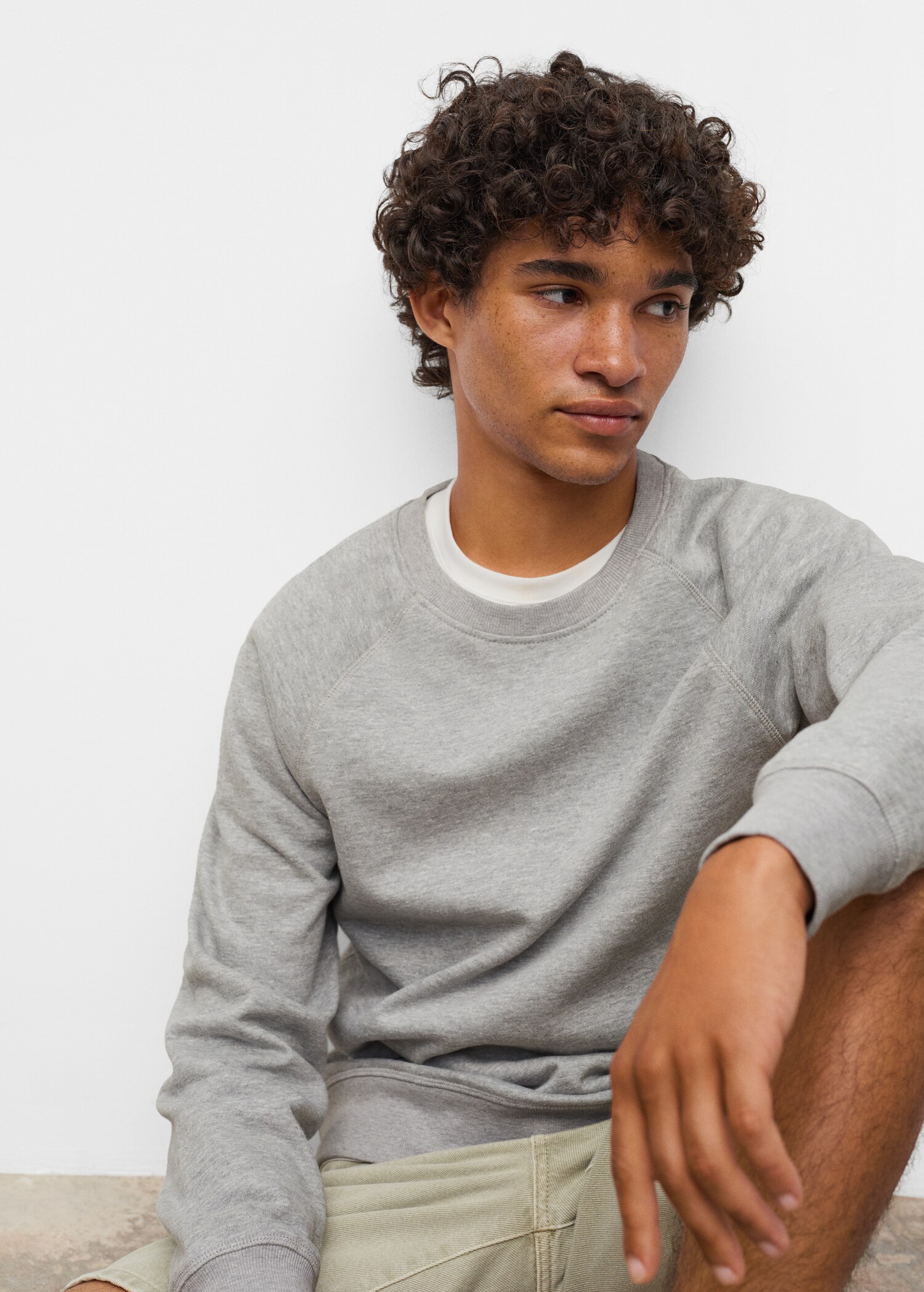Basic cotton sweater - Medium plane