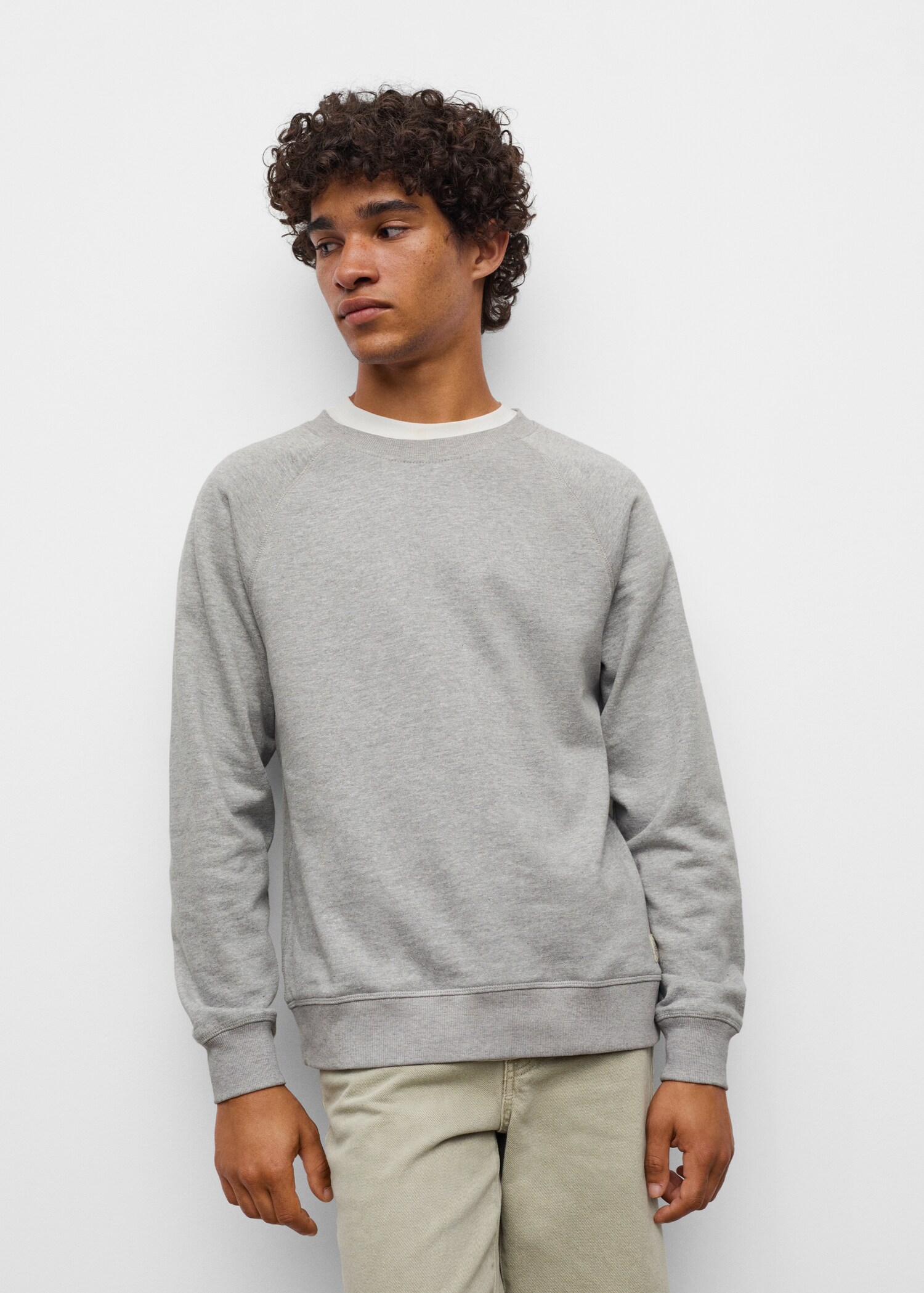 Basic cotton sweater - Details of the article 1