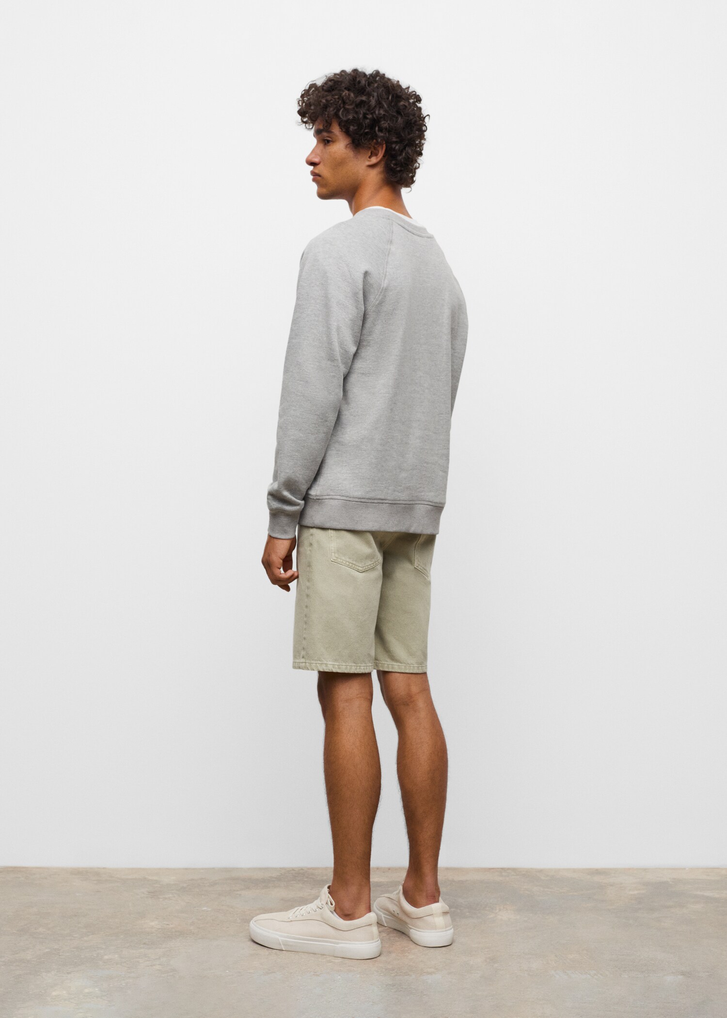 Basic cotton sweater - Reverse of the article