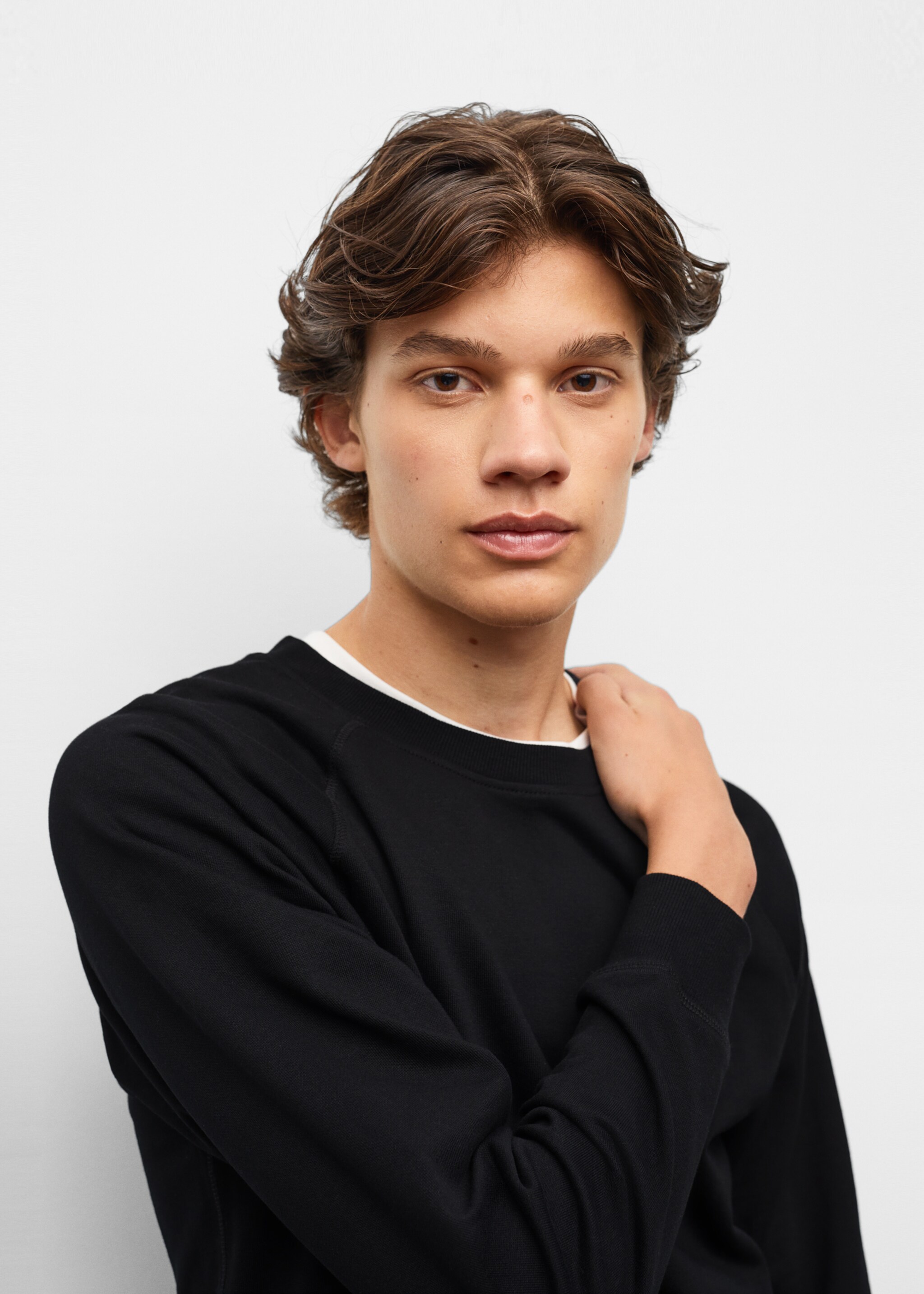 Basic cotton sweater - Details of the article 2