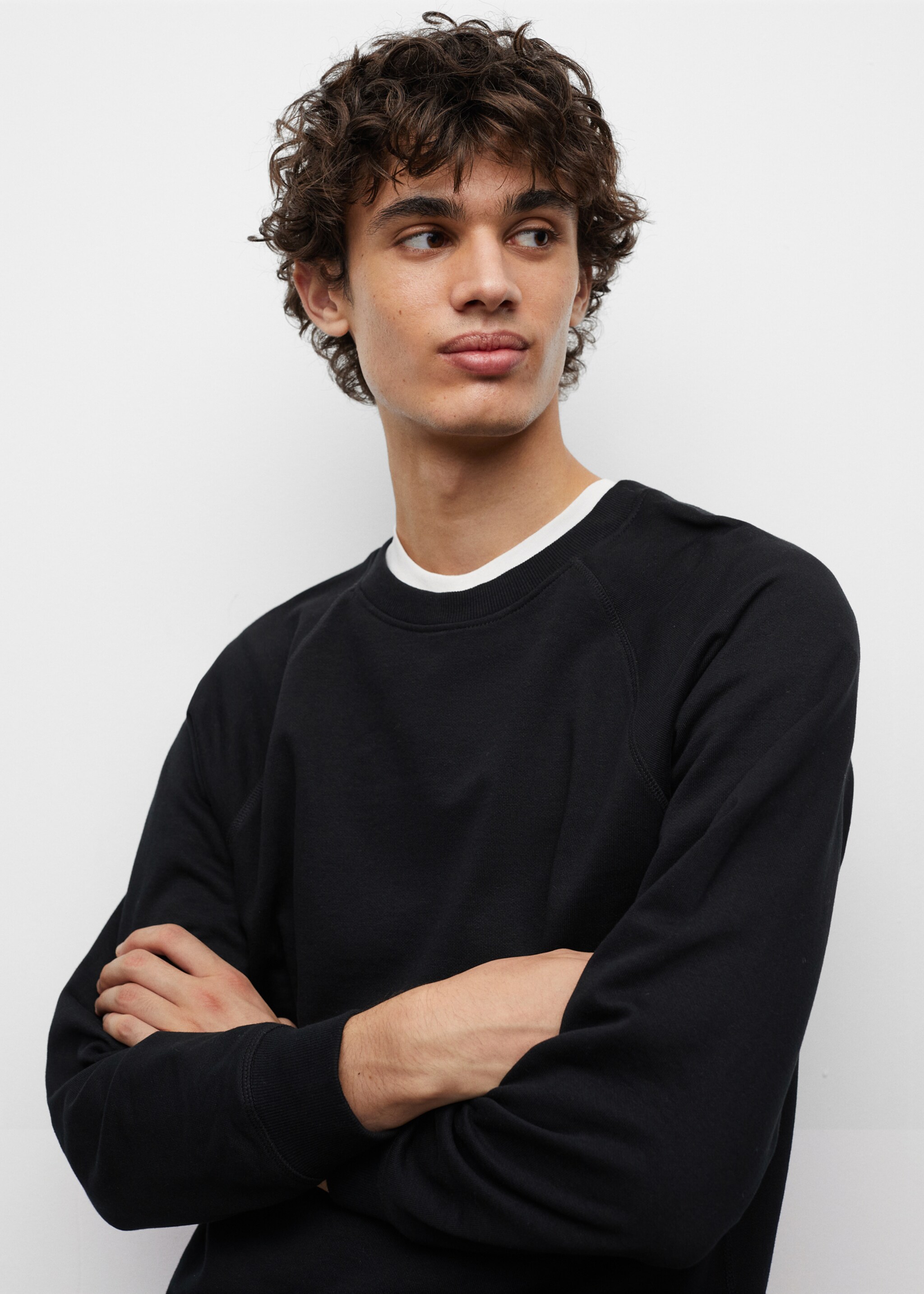 Basic cotton sweater - Details of the article 4