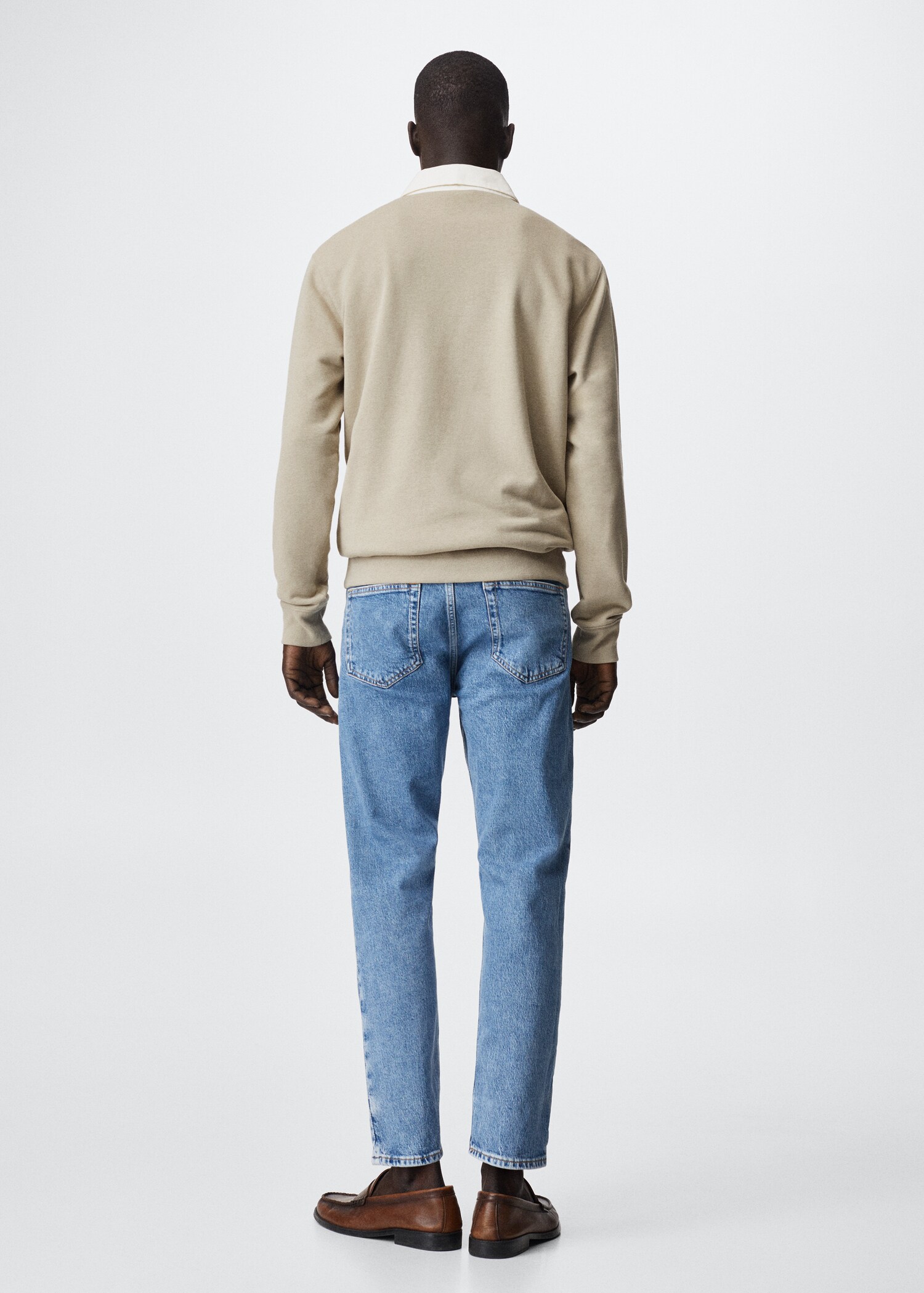 Button-down collar polo shirt - Reverse of the article