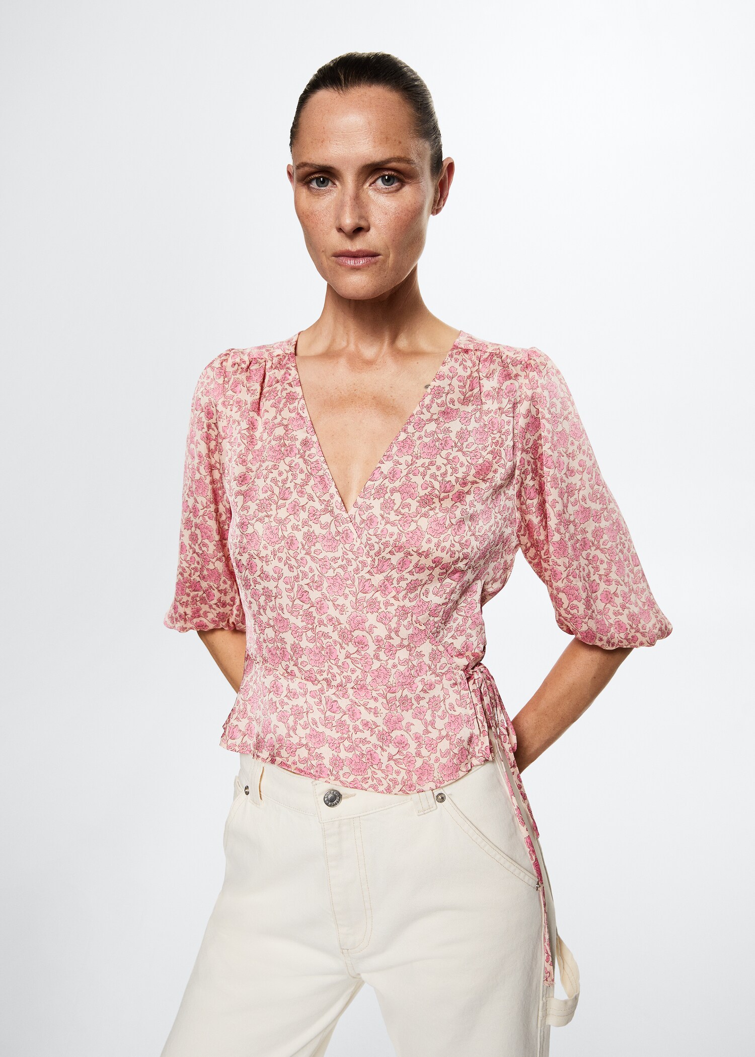 Floral print blouse - Medium plane