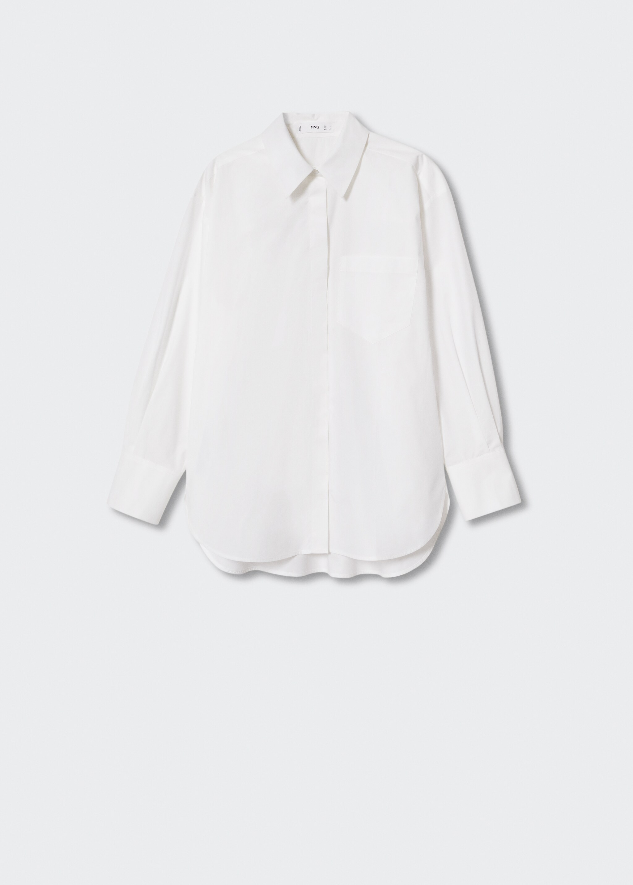 Oversize cotton shirt - Article without model